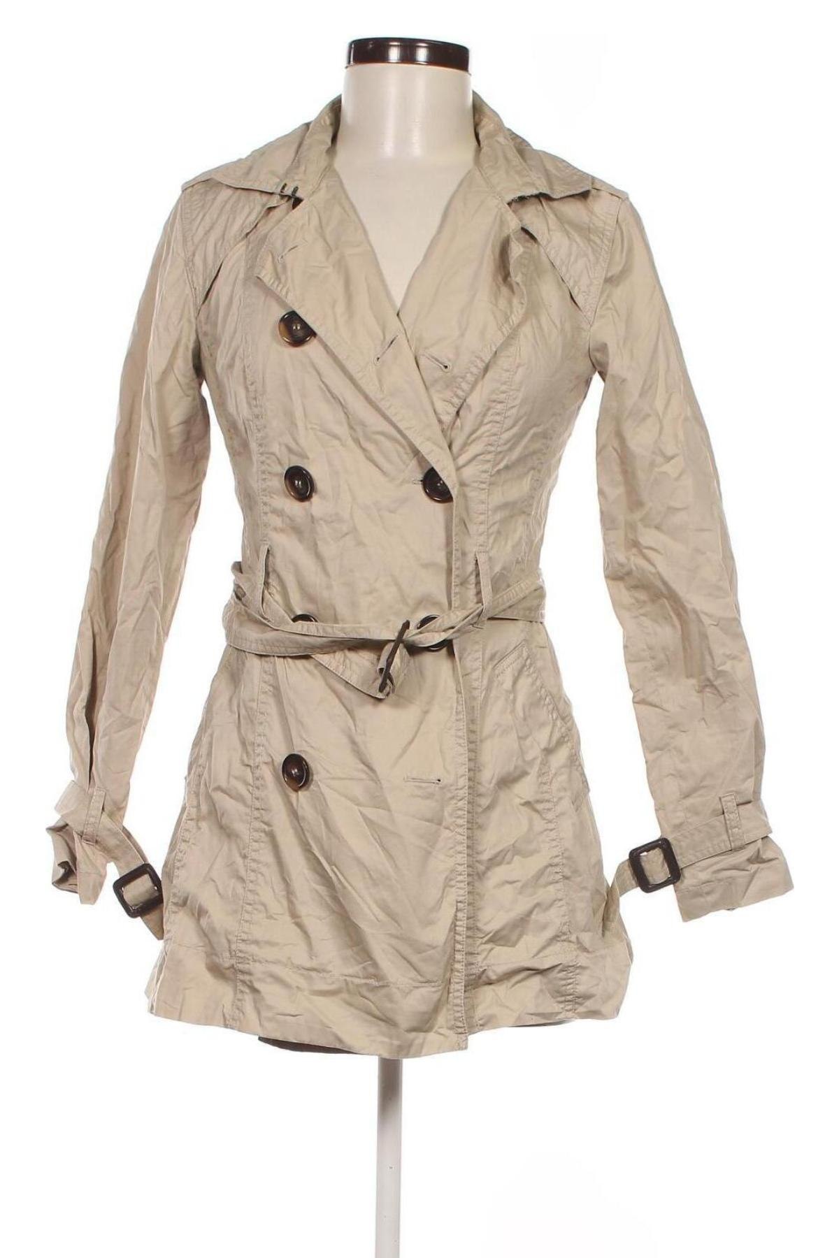 Trench de femei Sisters, Mărime XS, Culoare Ecru, Preț 33,99 Lei