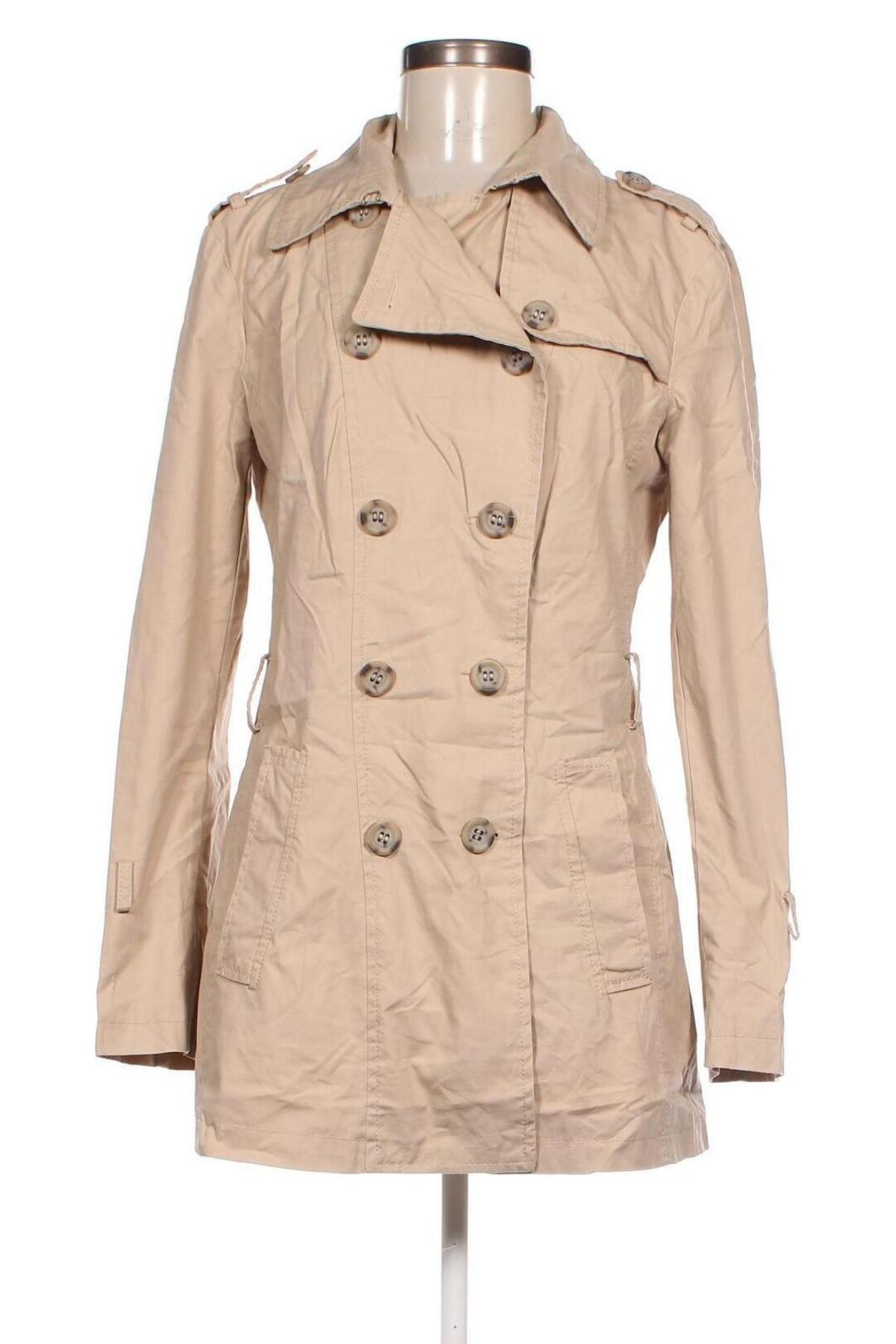 Trench de femei United Colors Of Benetton, Mărime XL, Culoare Bej, Preț 47,99 Lei