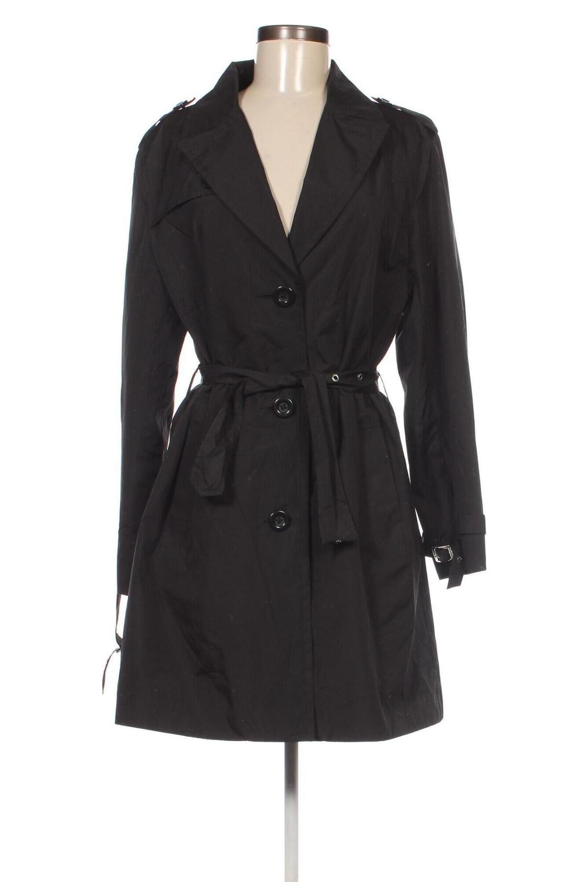 Damen Trench Coat Woodpecker, Größe M, Farbe Schwarz, Preis € 16,99