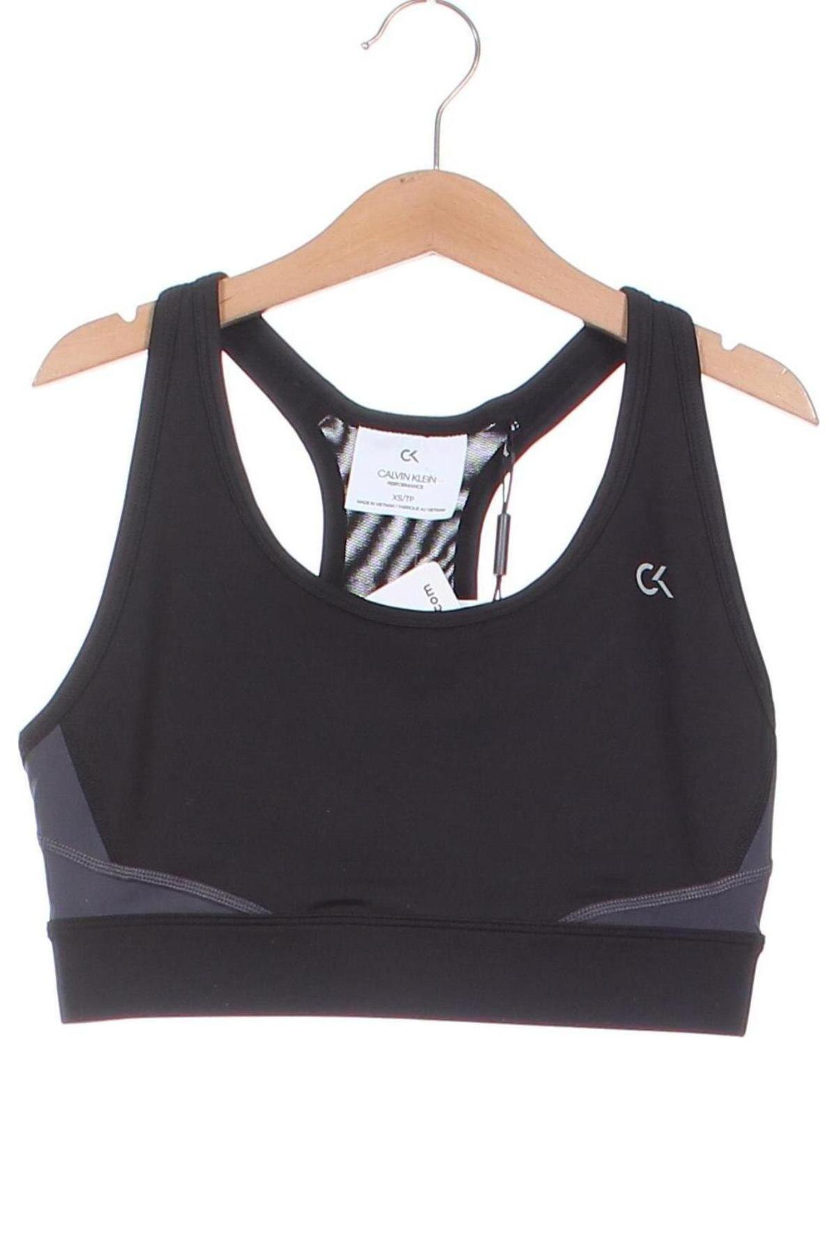 Damen Sporttop Calvin Klein, Größe XS, Farbe Schwarz, Preis 18,29 €