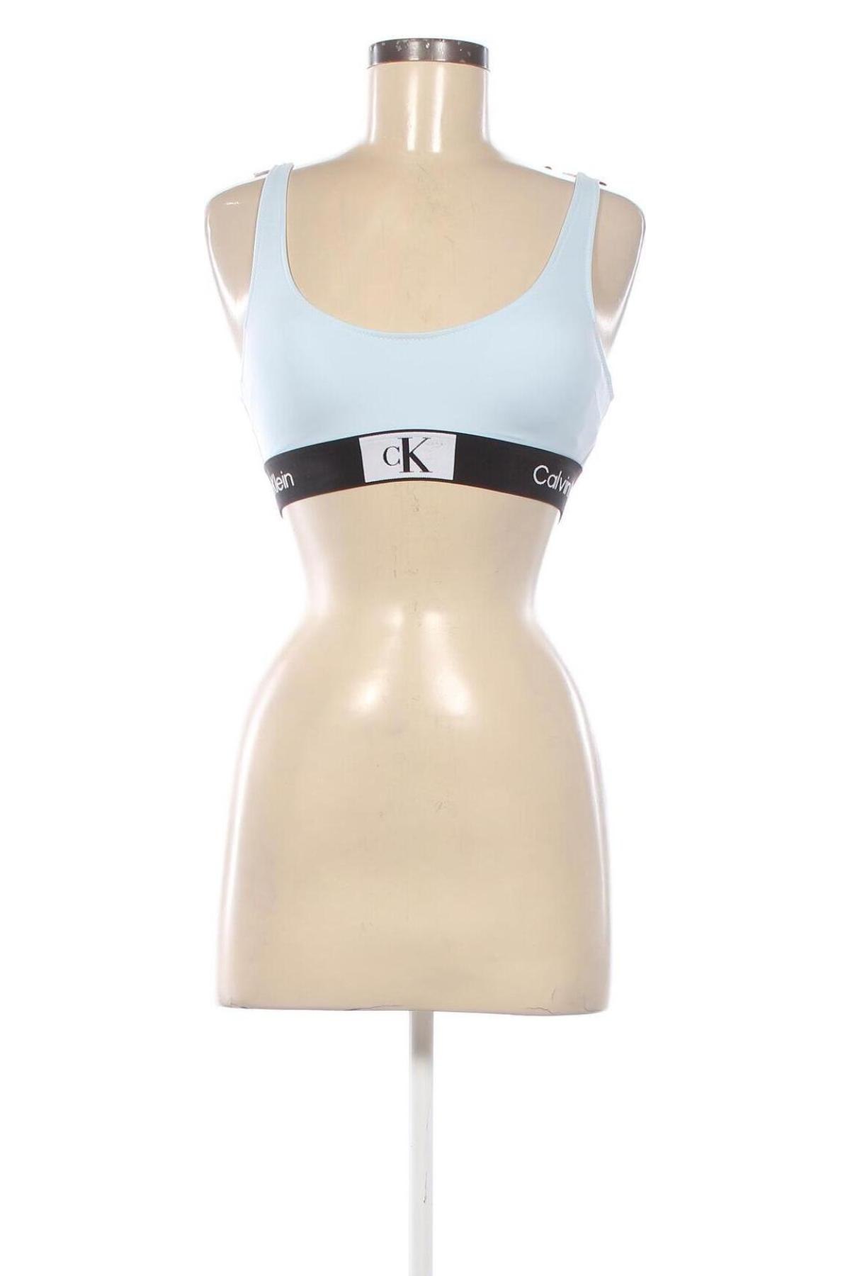 Damen Sporttop Calvin Klein, Größe XS, Farbe Blau, Preis 20,49 €