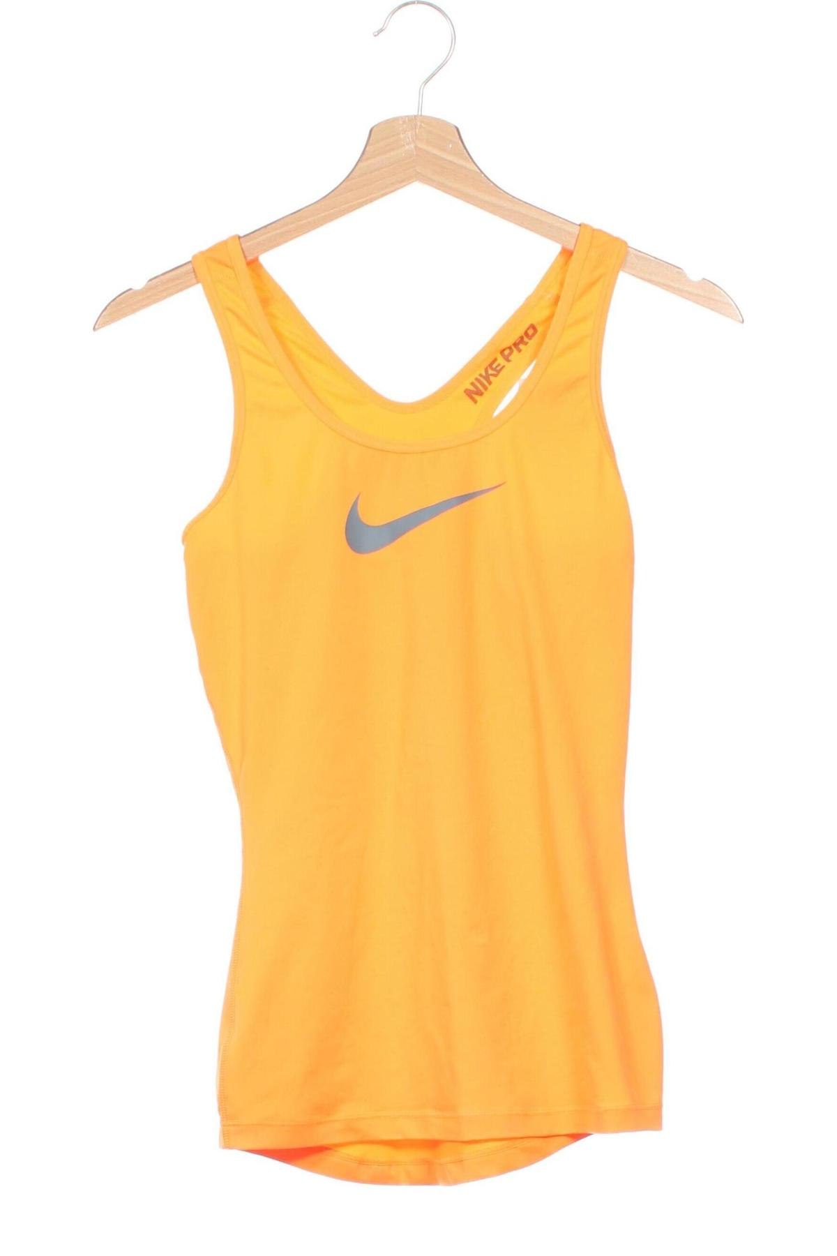 Damen Sporttop Nike, Größe XS, Farbe Orange, Preis € 17,39