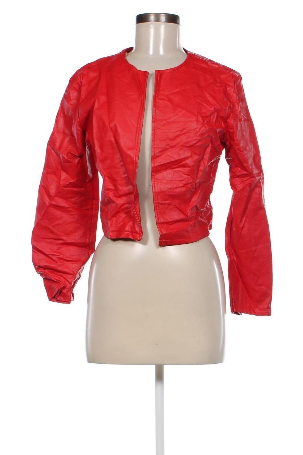 Damen Lederjacke, Größe XL, Farbe Rot, Preis 20,99 €