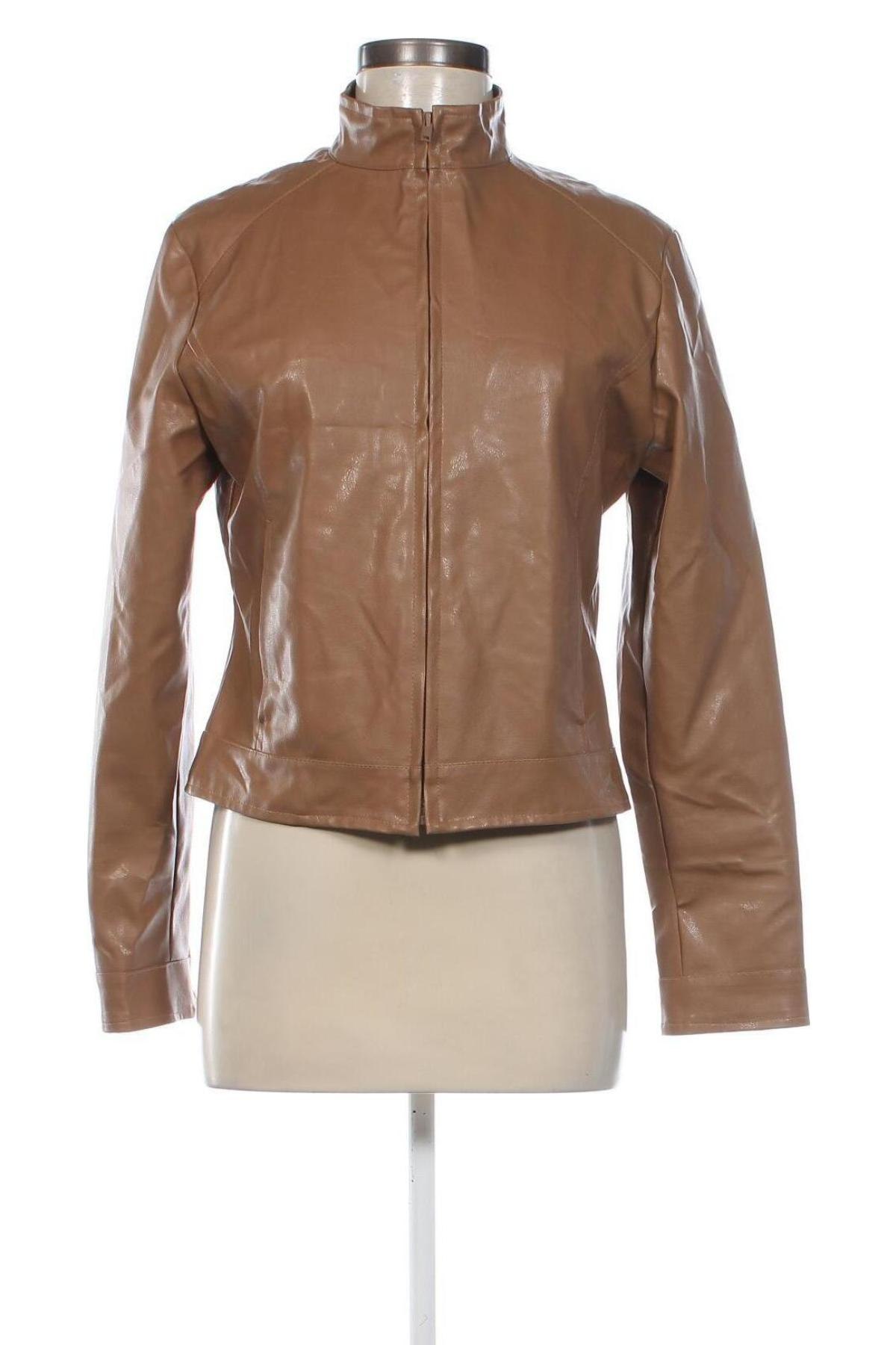 Damen Lederjacke, Größe M, Farbe Braun, Preis 18,99 €