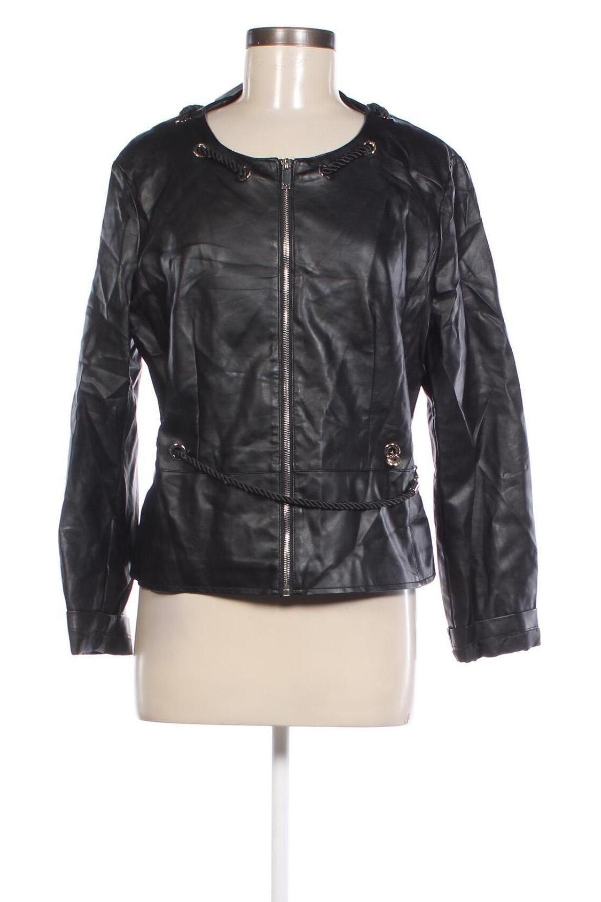 Damen Lederjacke Elisa Landri, Größe M, Farbe Schwarz, Preis 23,99 €