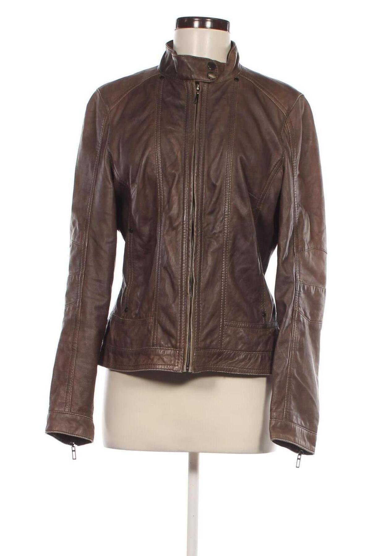 Damen Lederjacke Esprit, Größe M, Farbe Braun, Preis 55,99 €