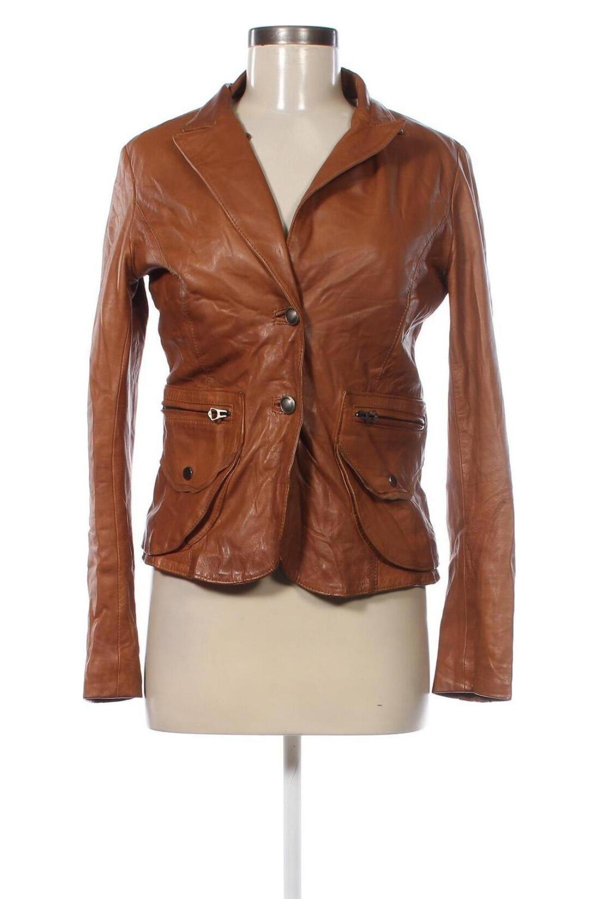 Damen Lederjacke Master Pelle, Größe L, Farbe Braun, Preis € 31,49