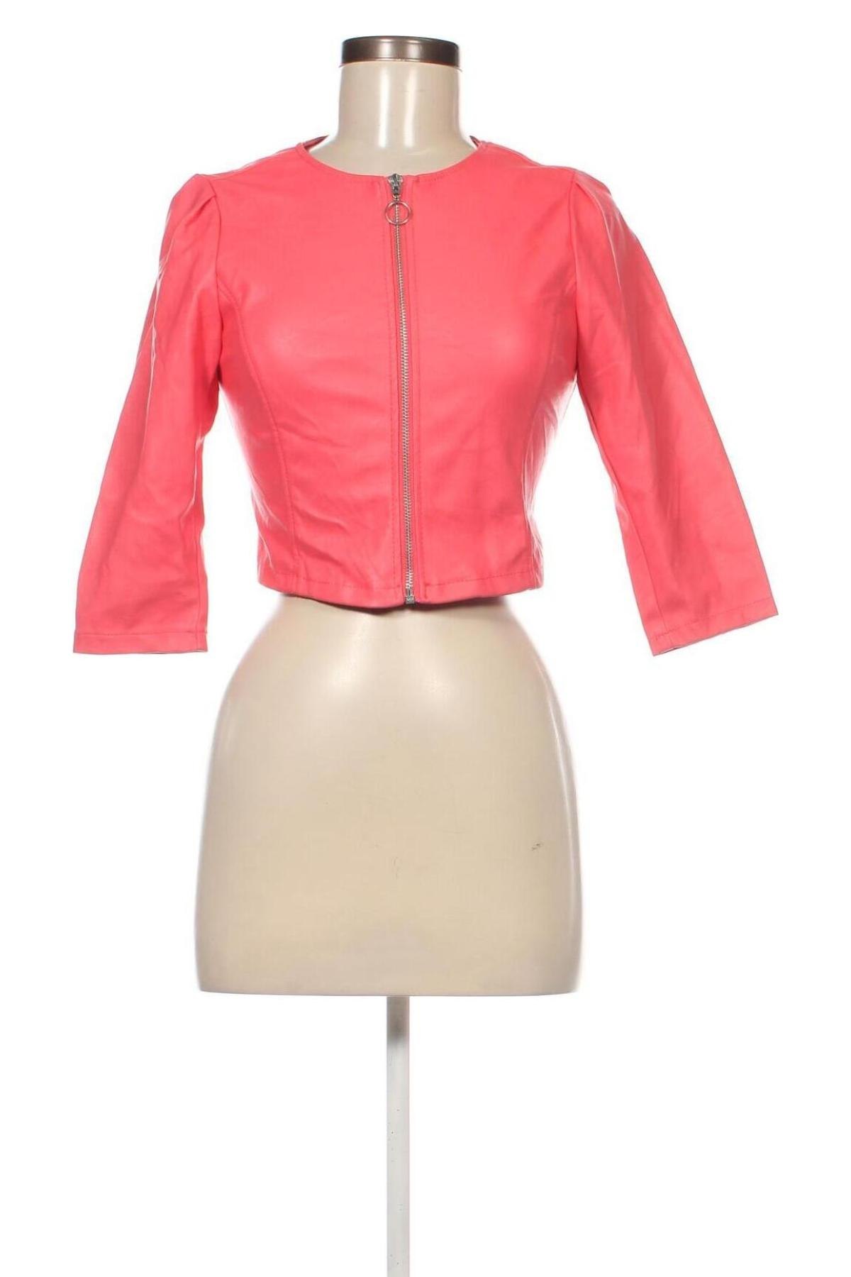 Damen Lederjacke Terranova, Größe XS, Farbe Rosa, Preis 30,99 €