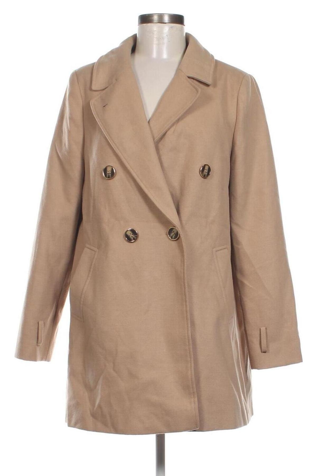 Damenmantel River Island, Größe L, Farbe Beige, Preis € 30,49