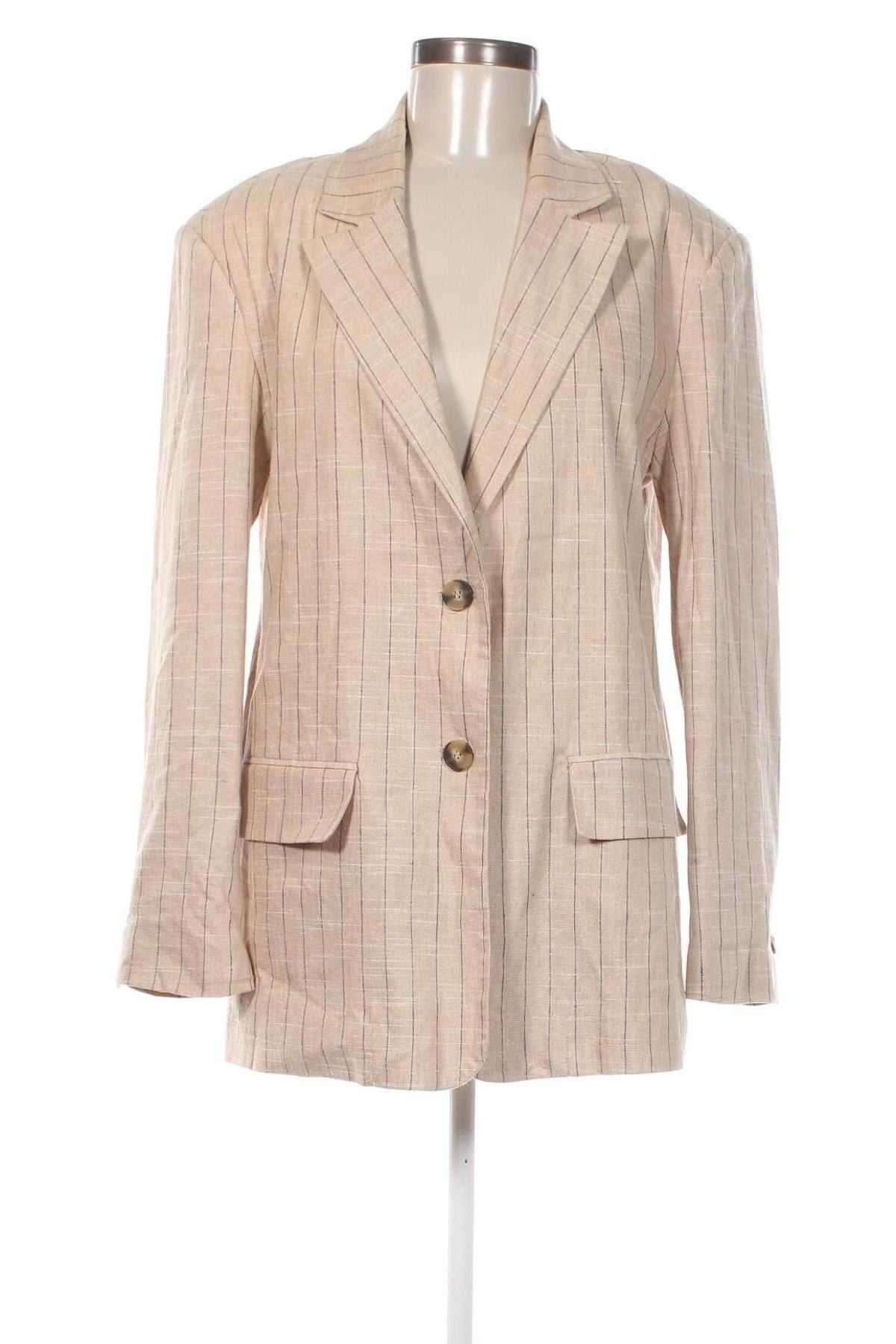 Damen Blazer Zara, Größe M, Farbe Beige, Preis 22,49 €