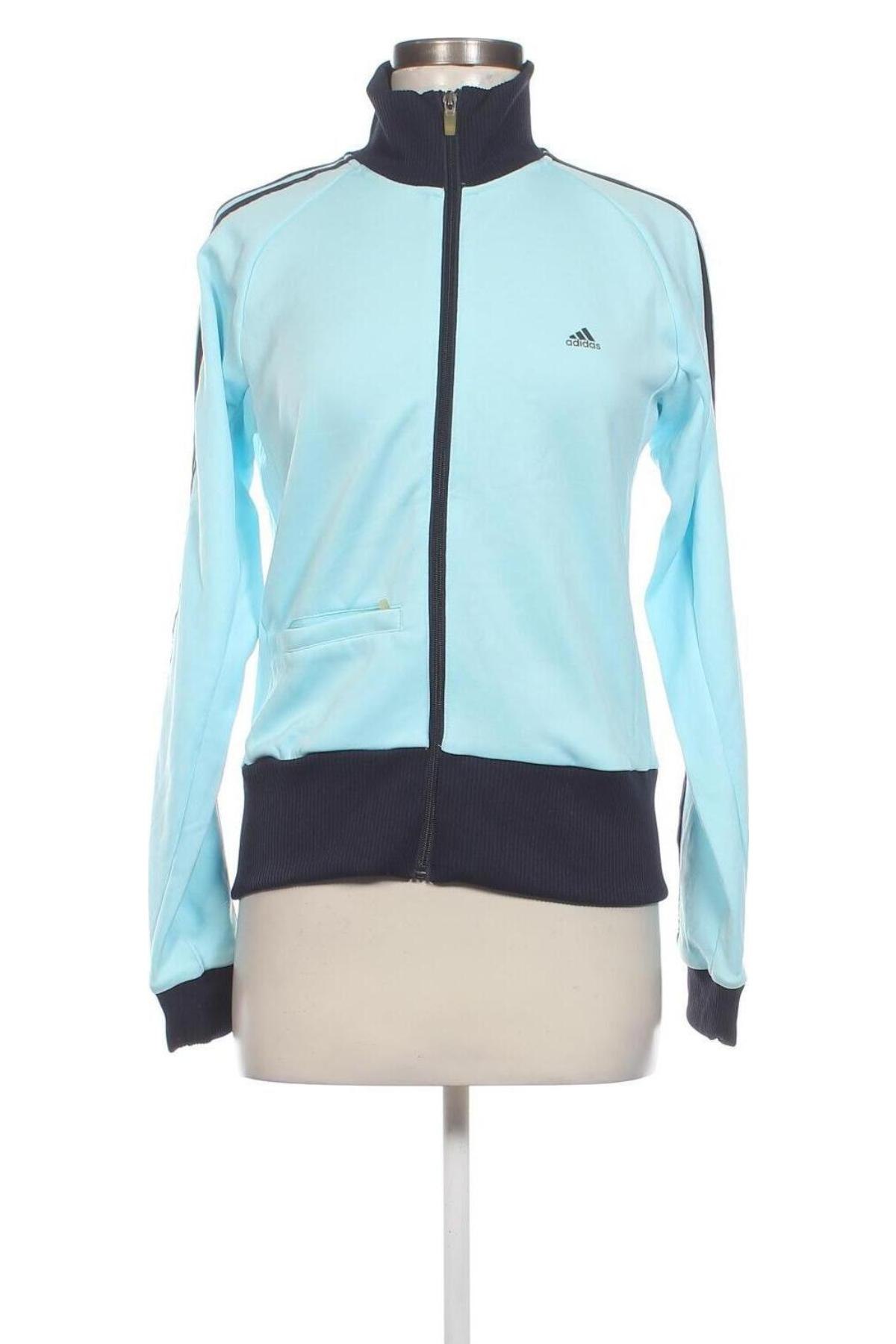 Damen Sportoberteil Adidas, Größe M, Farbe Blau, Preis 23,99 €