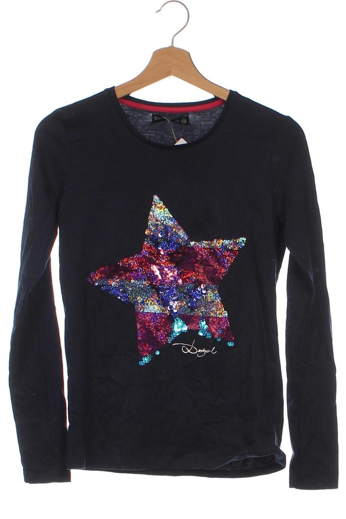 Kinder Shirt Desigual, Größe 12-13y/ 158-164 cm, Farbe Blau, Preis € 13,99