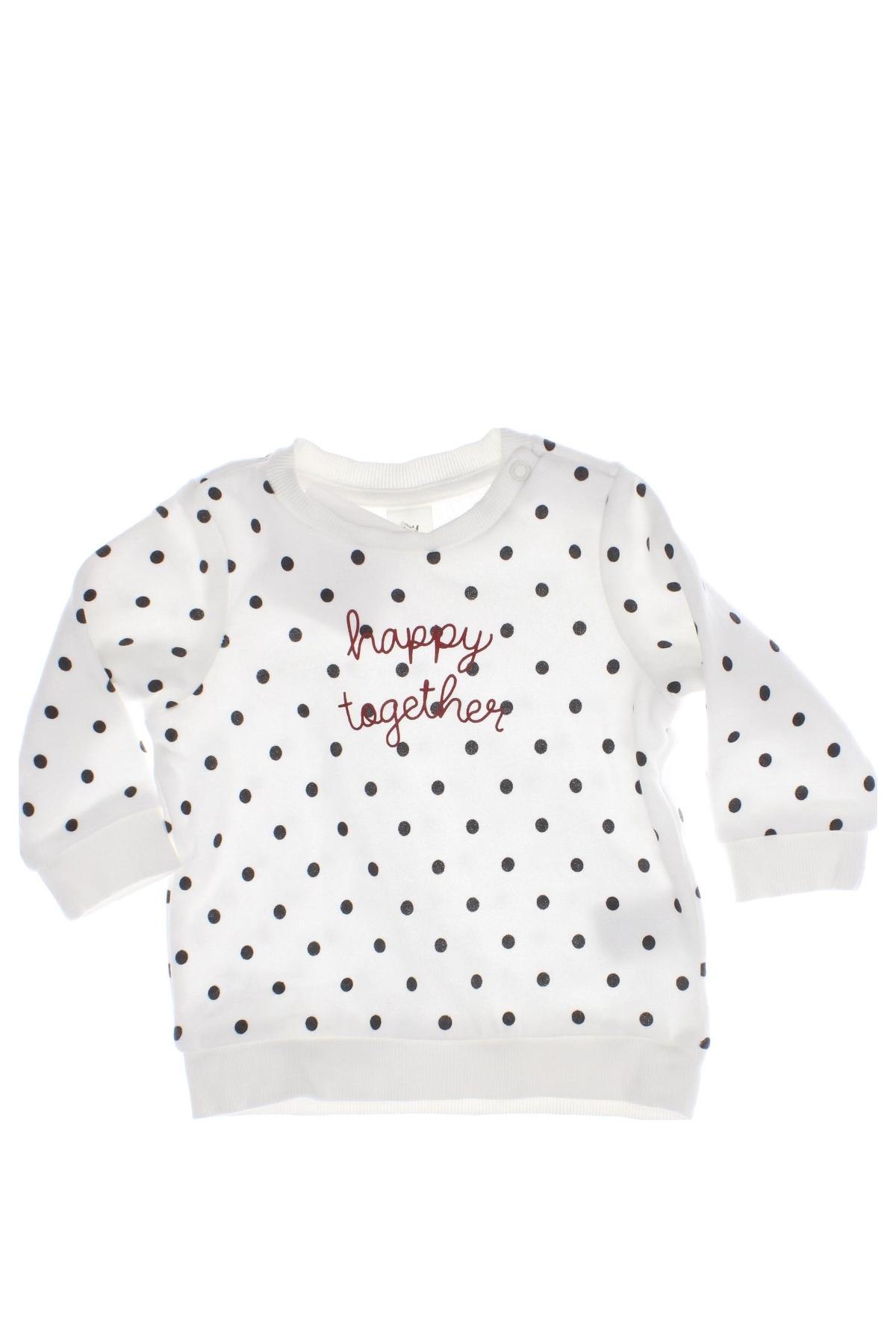 Kinder Shirt H&M, Größe 3-6m/ 62-68 cm, Farbe Weiß, Preis 5,37 €