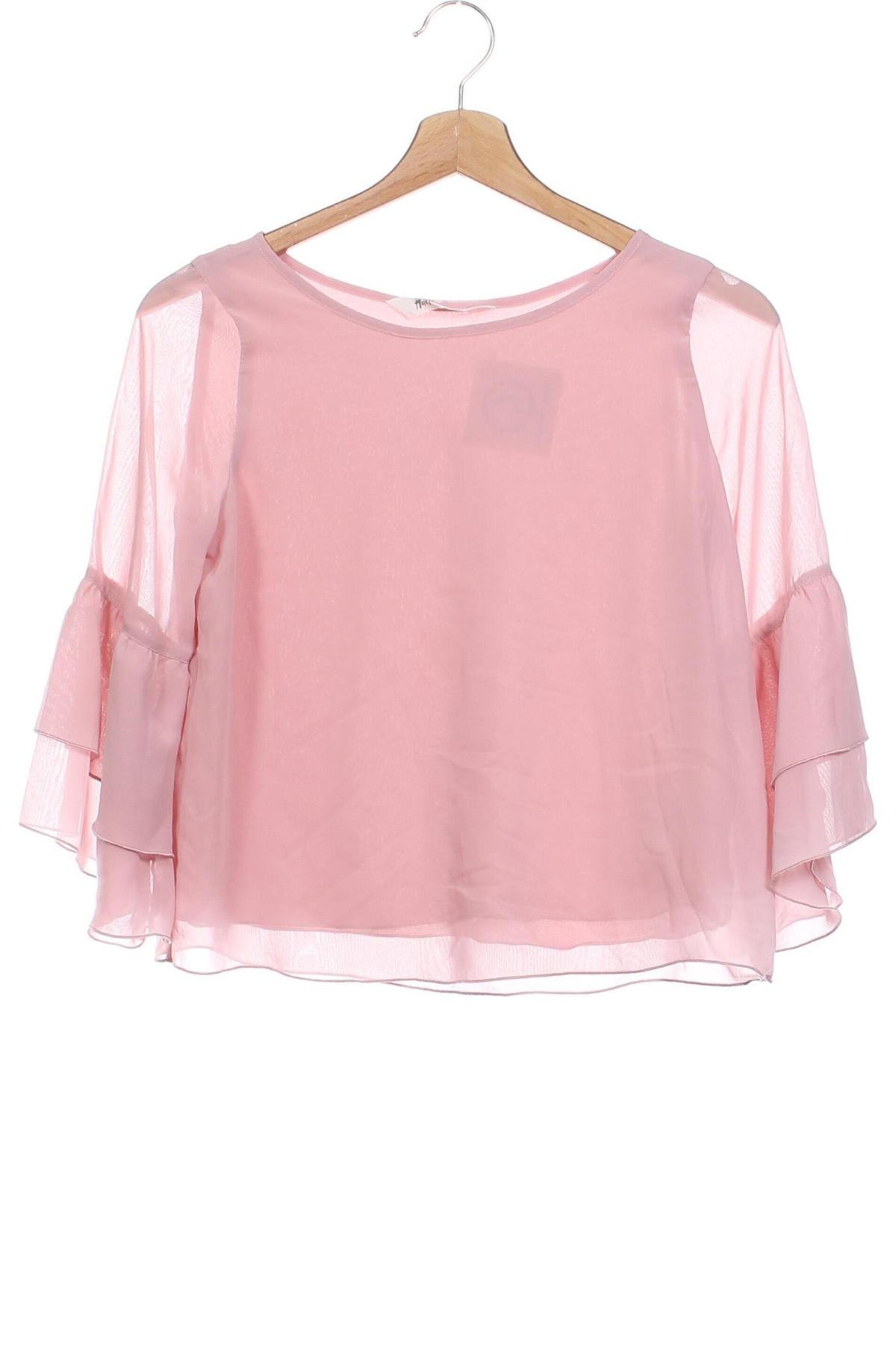 Kinder Shirt H&M, Größe 11-12y/ 152-158 cm, Farbe Aschrosa, Preis 2,99 €