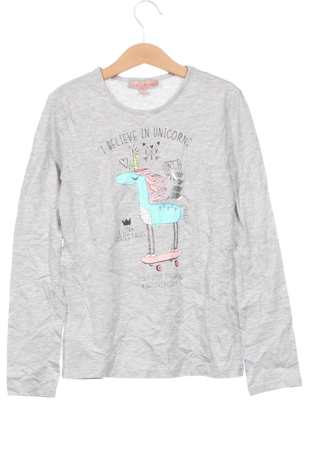 Kinder Shirt Lisa Rose, Größe 9-10y/ 140-146 cm, Farbe Grau, Preis € 12,79