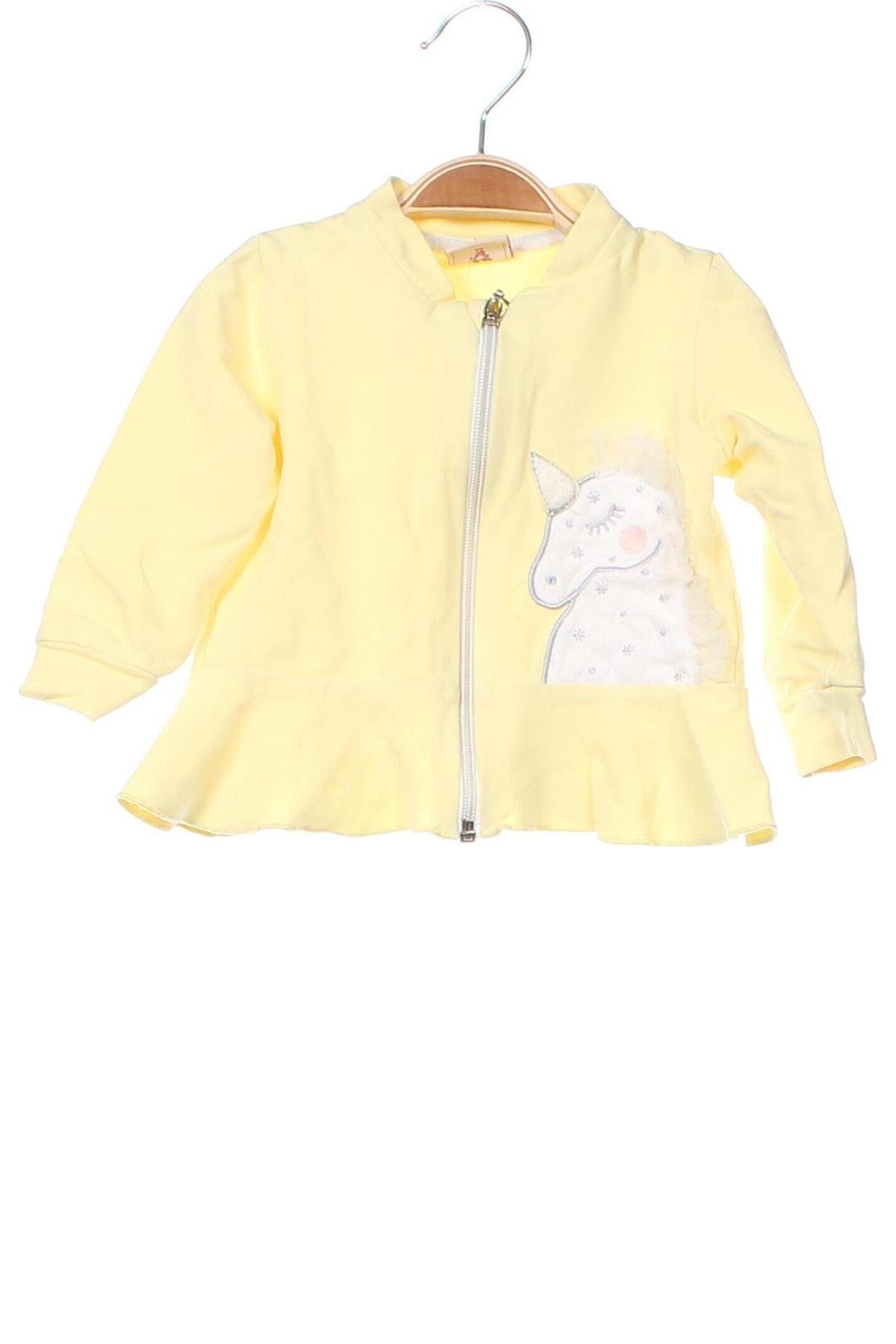 Kinder Strickjacke Contrast, Größe 9-12m/ 74-80 cm, Farbe Gelb, Preis € 5,49