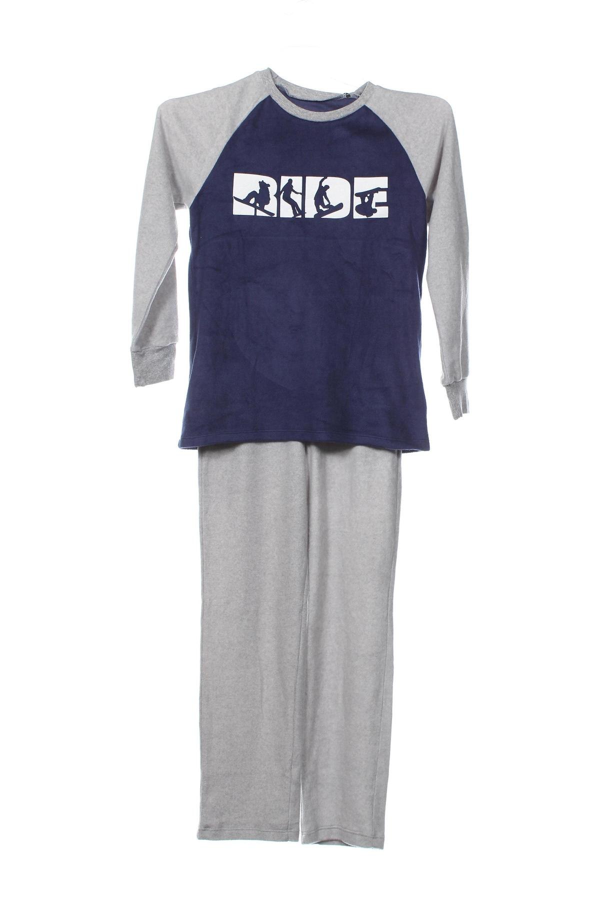 Kinder Pyjama  Schiesser, Größe 8-9y/ 134-140 cm, Farbe Grau, Preis 12,29 €