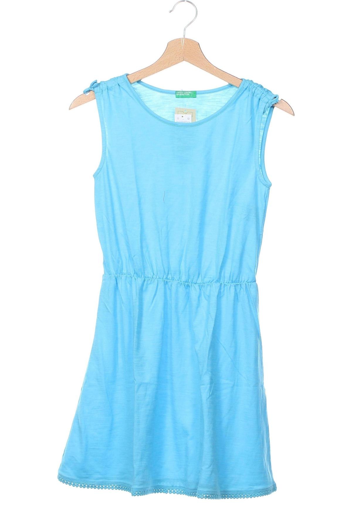 Rochie pentru copii United Colors Of Benetton, Mărime 10-11y/ 146-152 cm, Culoare Albastru, Preț 77,99 Lei