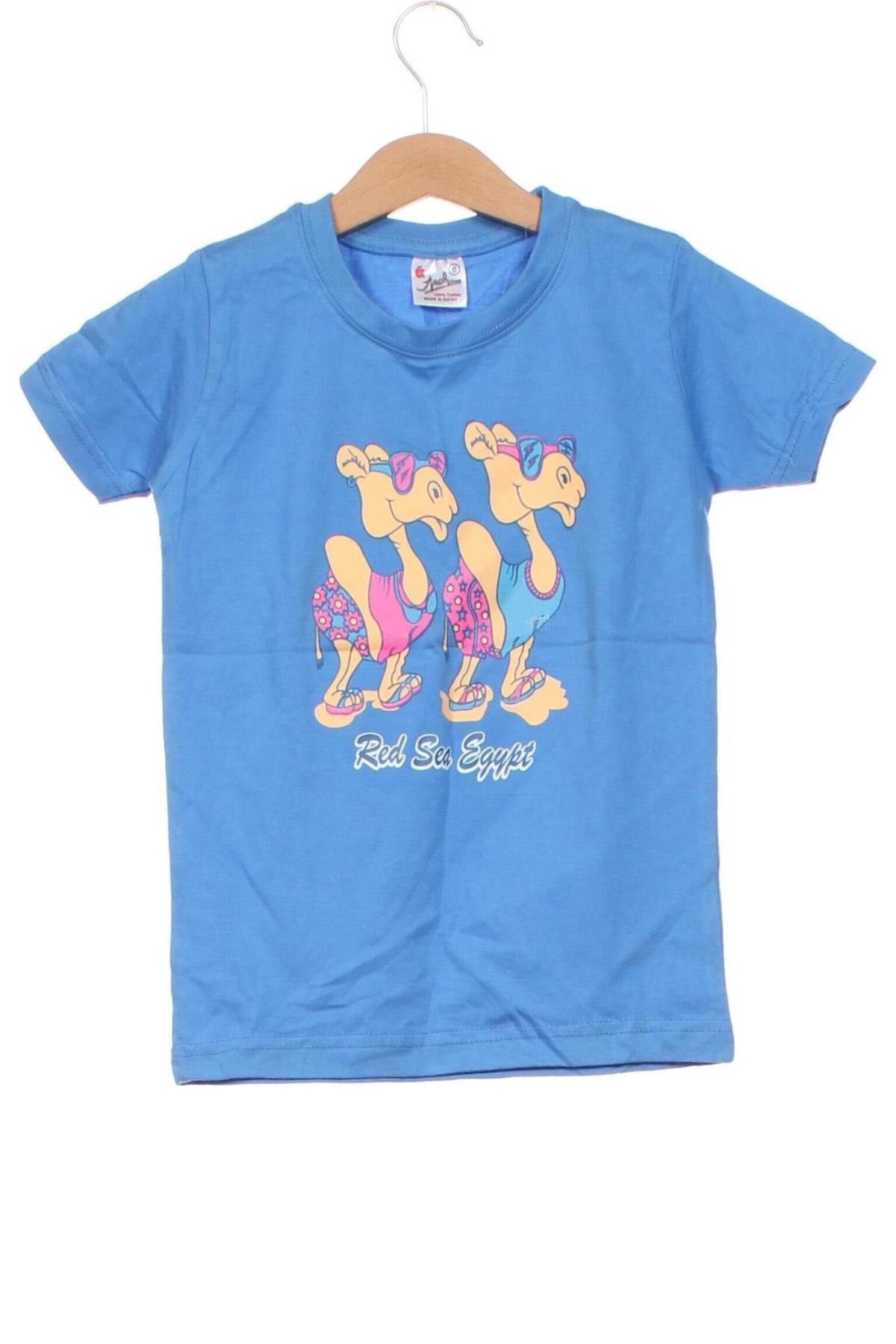 Dziecięcy T-shirt, Rozmiar 6-7y/ 122-128 cm, Kolor Niebieski, Cena 31,99 zł