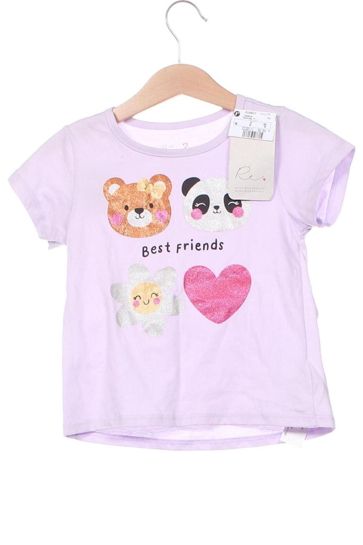 Kinder T-Shirt, Größe 18-24m/ 86-98 cm, Farbe Lila, Preis 5,24 €