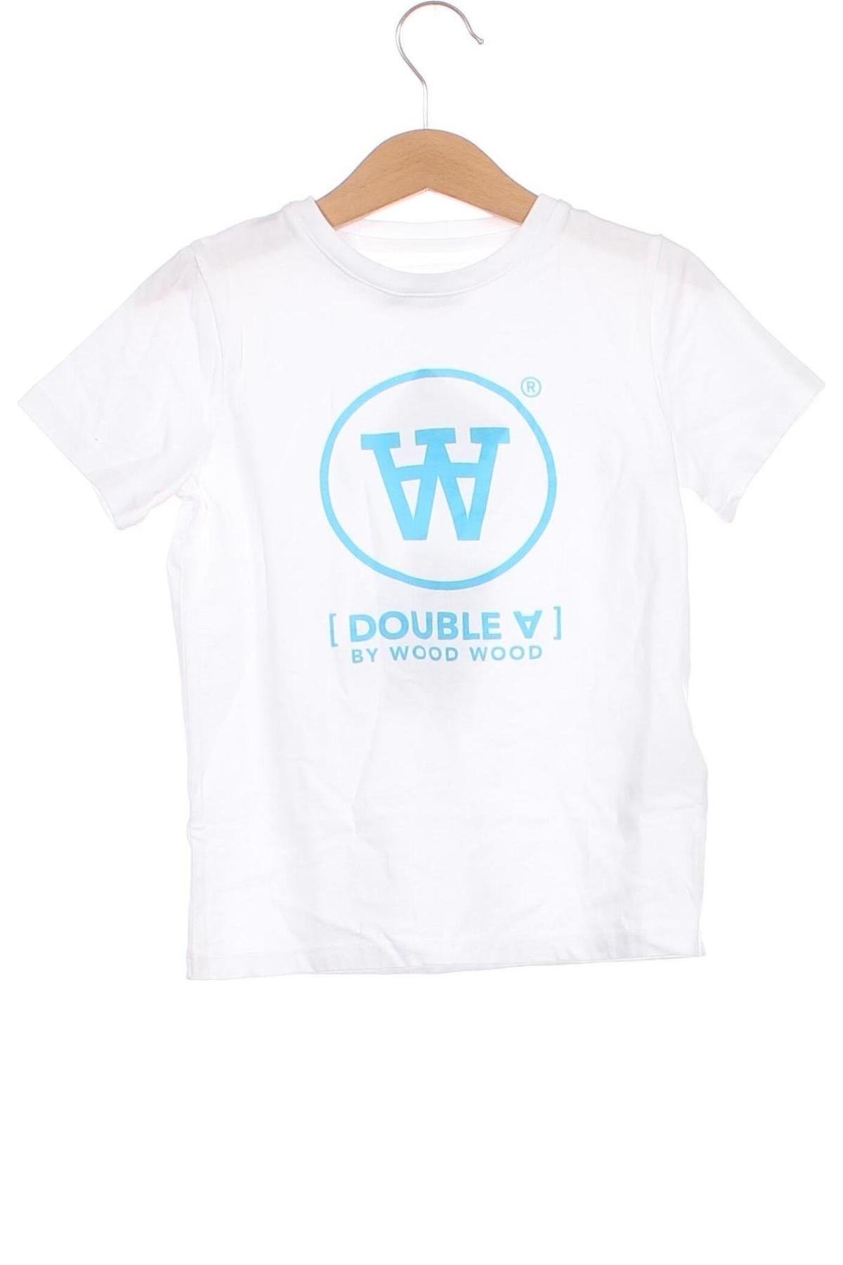 Tricou pentru copii Double A by Wood Wood, Mărime 5-6y/ 116-122 cm, Culoare Alb, Preț 106,99 Lei