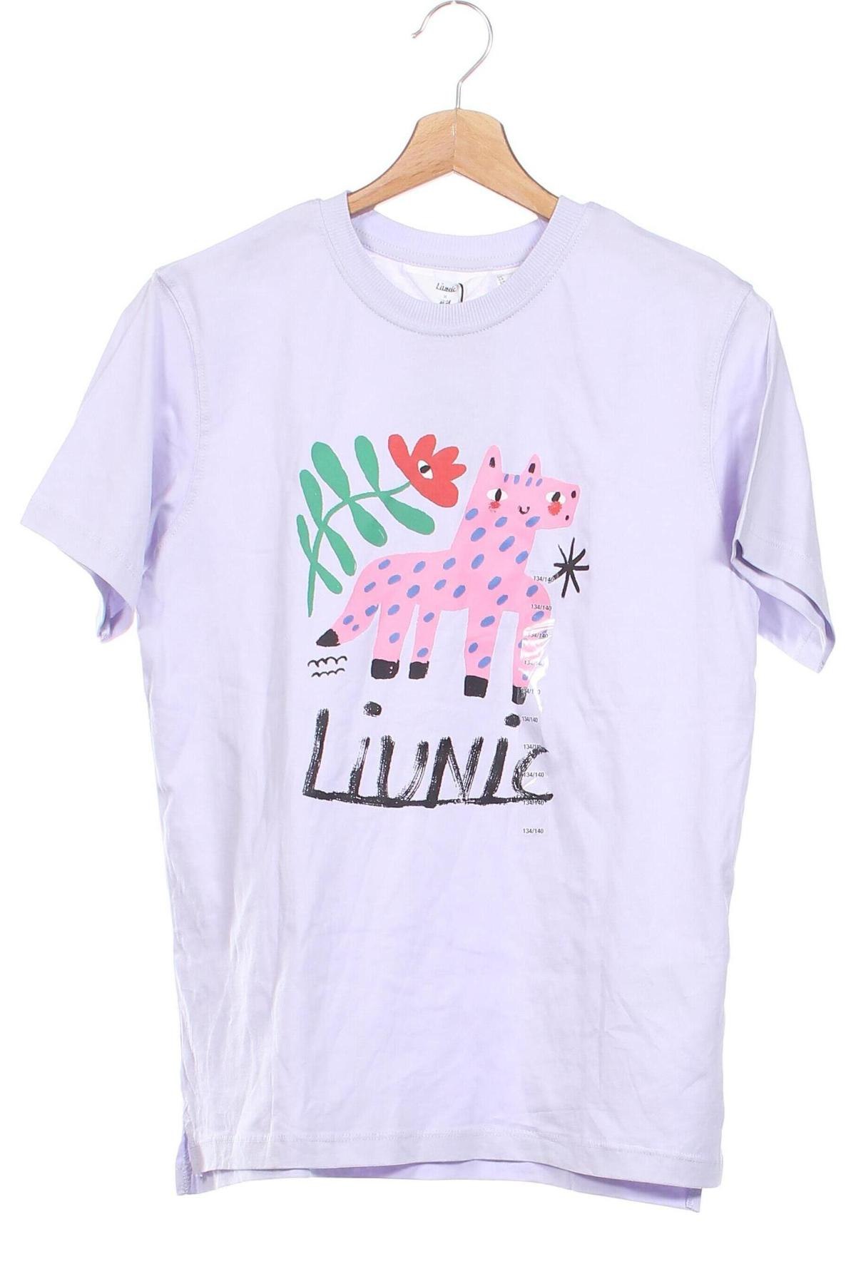 Kinder T-Shirt H&M, Größe 8-9y/ 134-140 cm, Farbe Lila, Preis 6,14 €