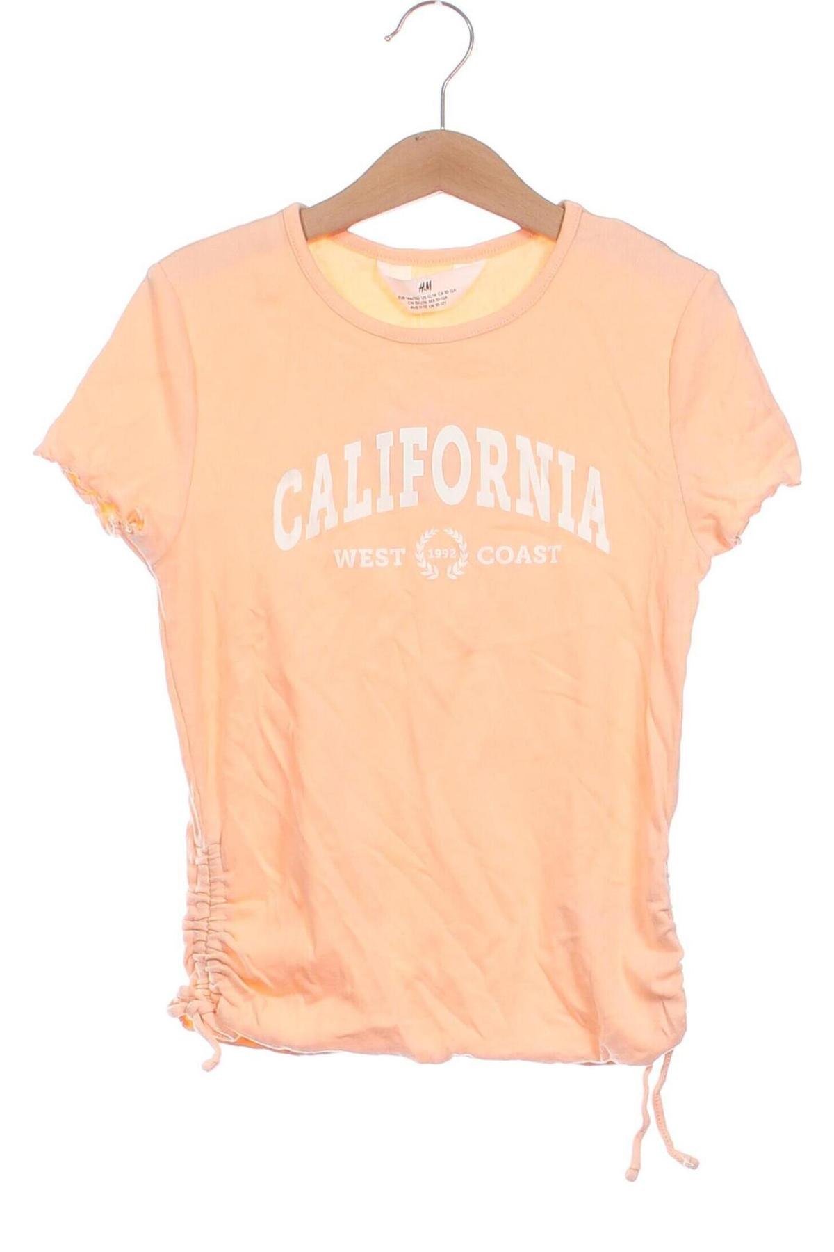 Kinder T-Shirt H&M, Größe 10-11y/ 146-152 cm, Farbe Orange, Preis 3,79 €