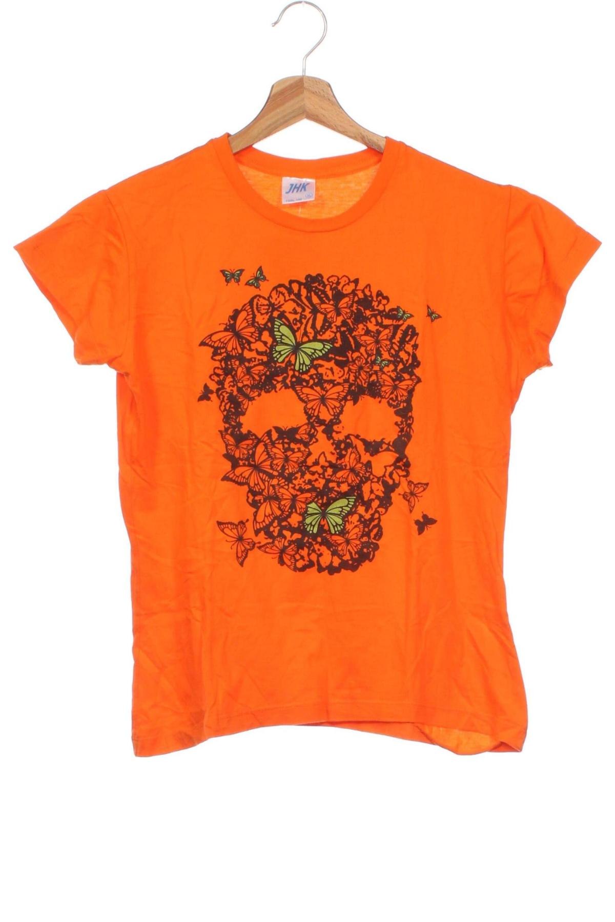 Kinder T-Shirt Jhk, Größe 15-18y/ 170-176 cm, Farbe Orange, Preis € 3,99