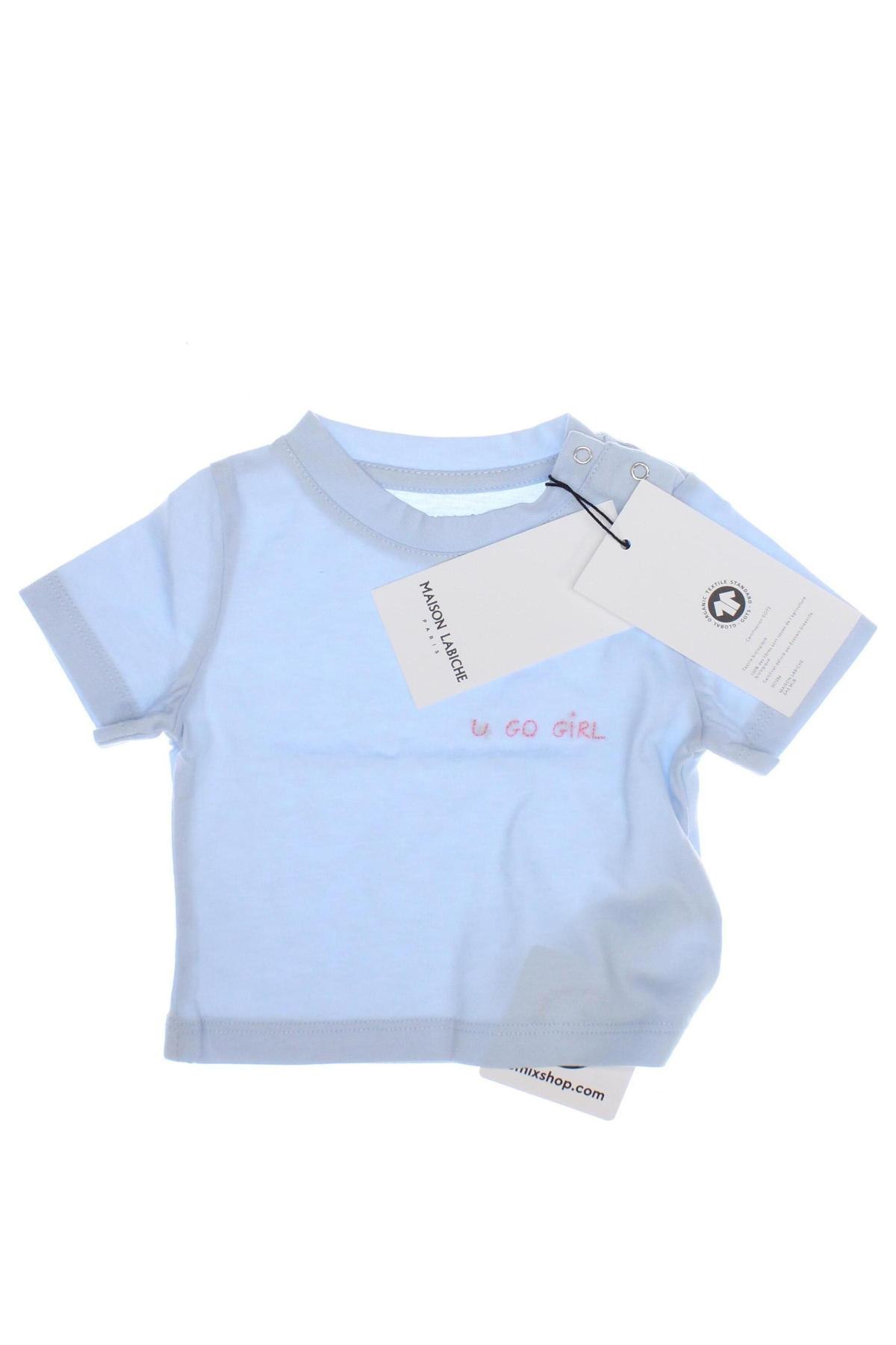 Kinder T-Shirt Maison Labiche, Größe 1-2m/ 50-56 cm, Farbe Blau, Preis 6,99 €