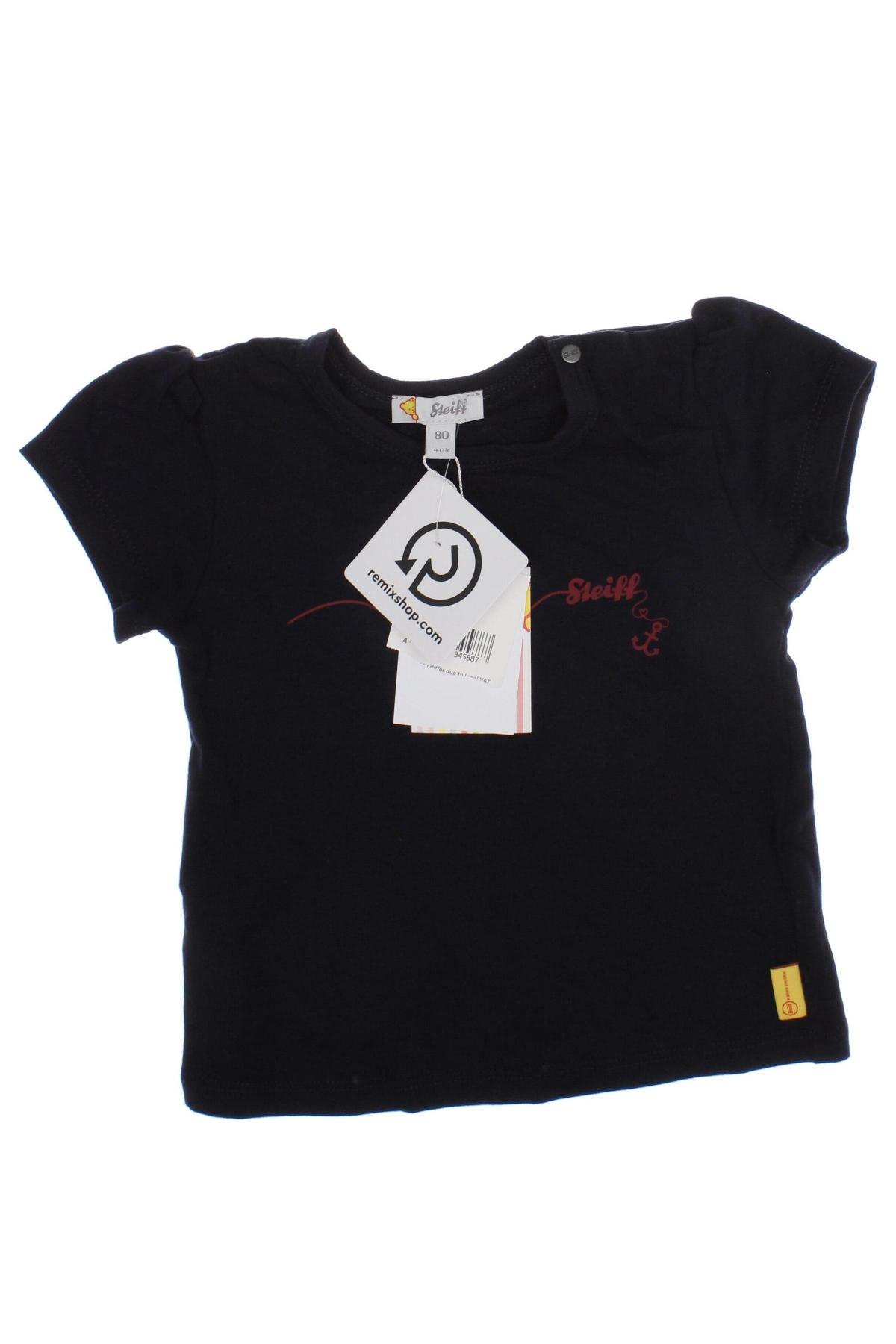 Dziecięcy T-shirt Steiff, Rozmiar 9-12m/ 74-80 cm, Kolor Niebieski, Cena 36,99 zł