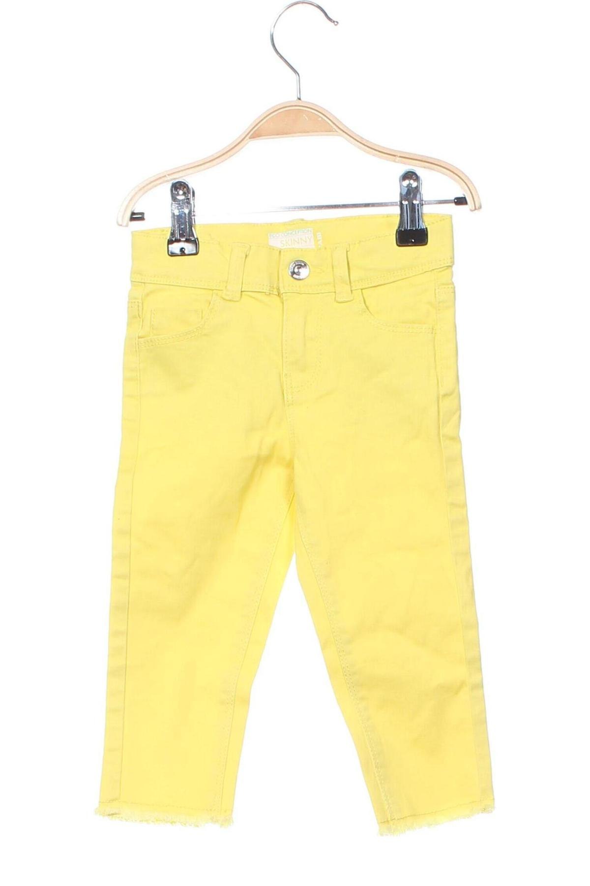 Kinderjeans Kiabi, Größe 3-4y/ 104-110 cm, Farbe Gelb, Preis 3,99 €