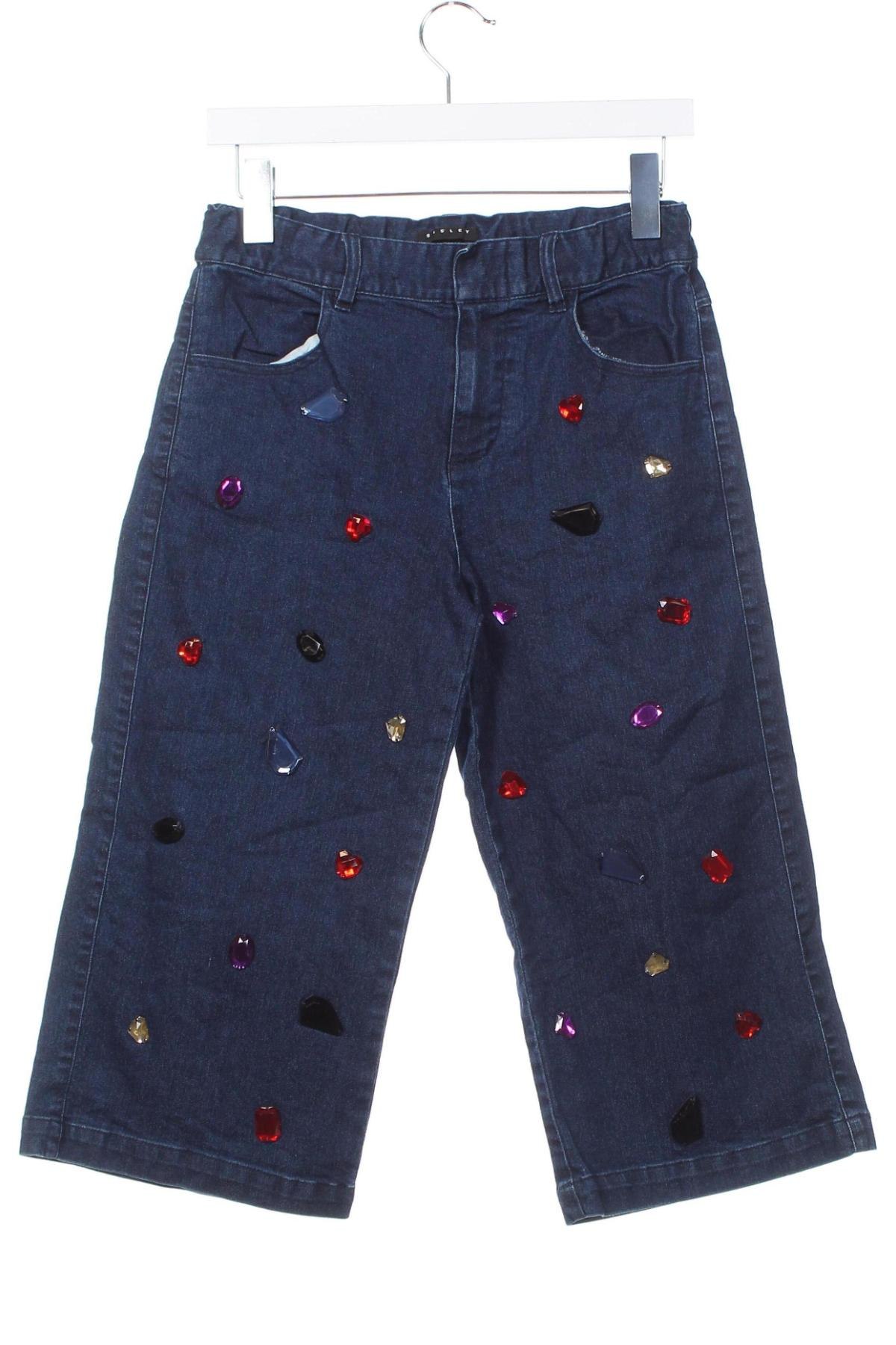 Kinderjeans Sisley, Größe 11-12y/ 152-158 cm, Farbe Blau, Preis € 14,99