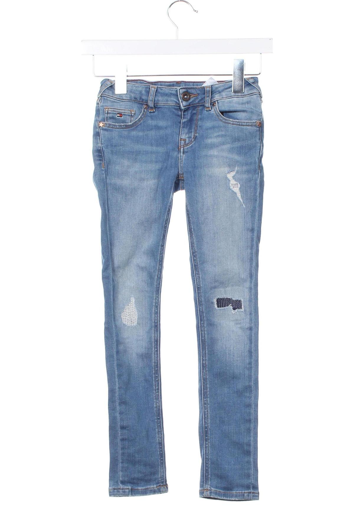 Dziecięce jeansy Tommy Hilfiger, Rozmiar 7-8y/ 128-134 cm, Kolor Niebieski, Cena 63,99 zł