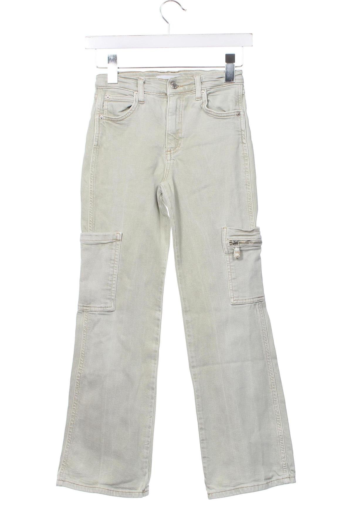 Kinderjeans Zara, Größe 11-12y/ 152-158 cm, Farbe Grün, Preis 3,99 €