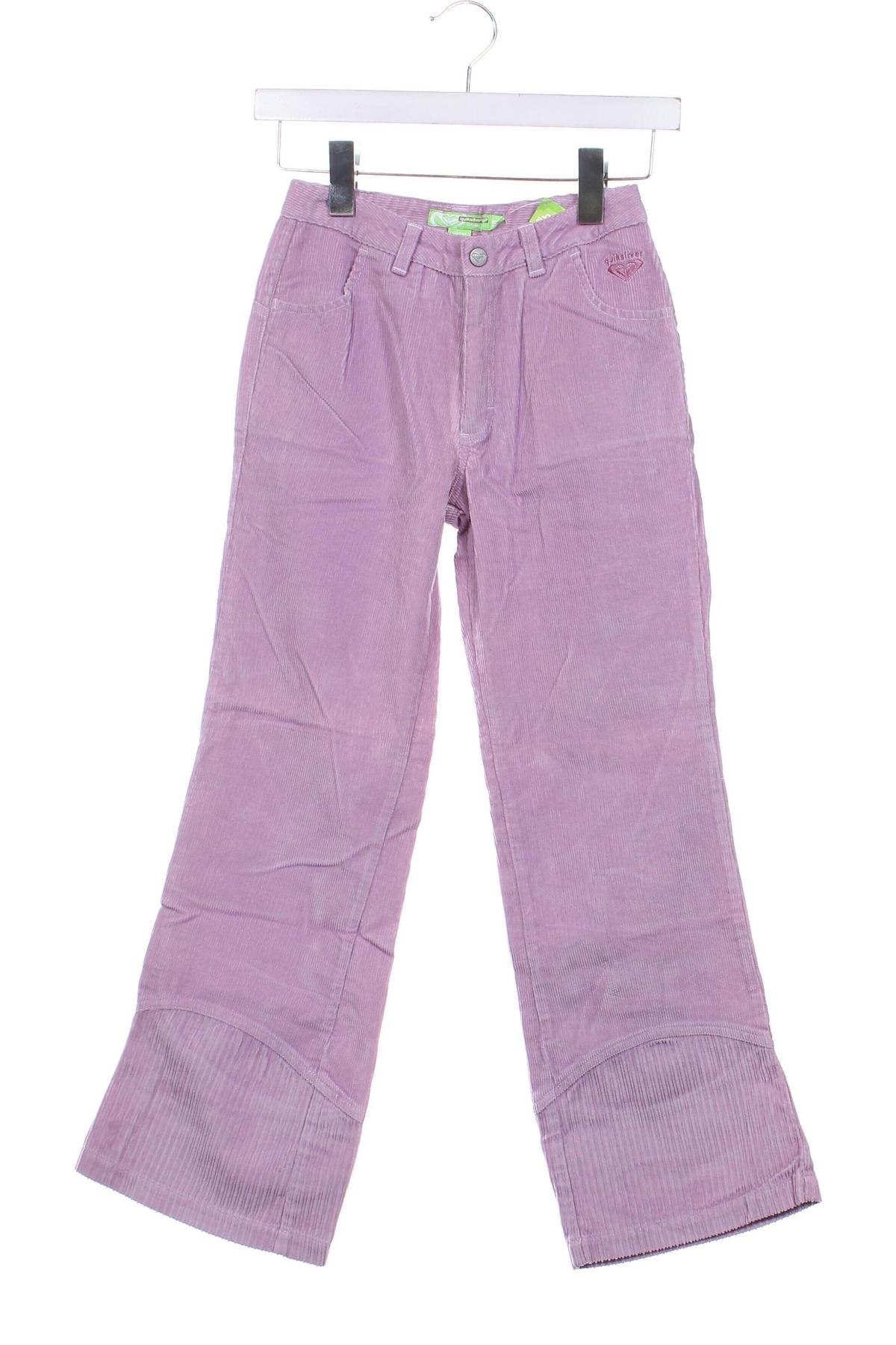 Pantaloni de catifea reiată, pentru copii Quiksilver, Mărime 9-10y/ 140-146 cm, Culoare Mov, Preț 93,99 Lei