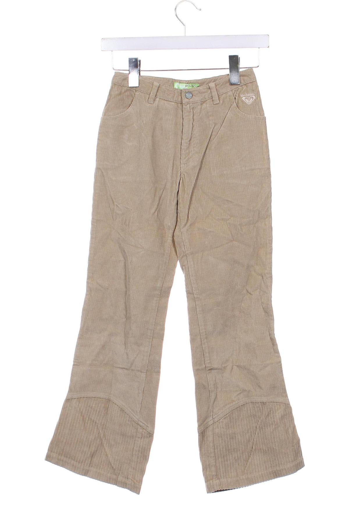 Pantaloni de catifea reiată, pentru copii Quiksilver, Mărime 9-10y/ 140-146 cm, Culoare Bej, Preț 93,99 Lei