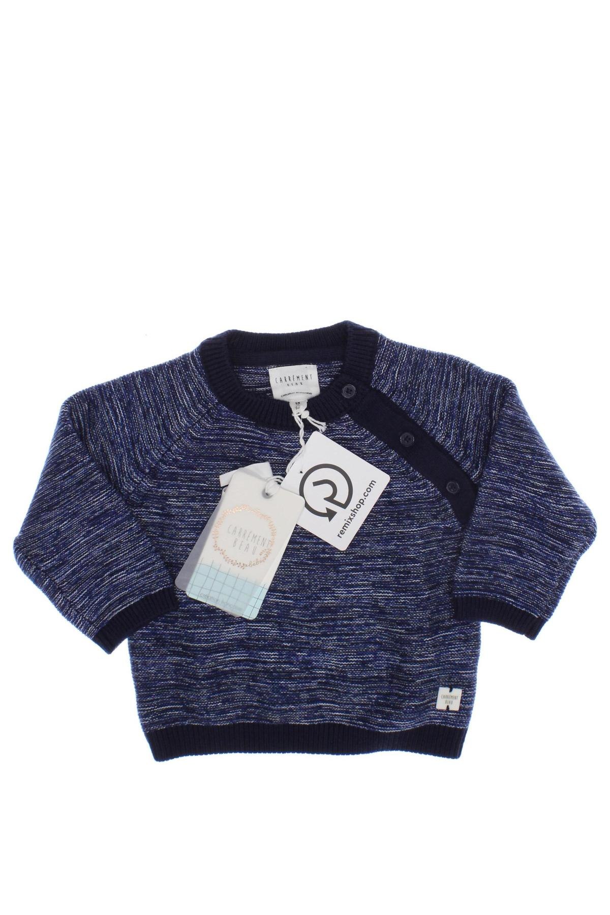 Kinderpullover Carrement Beau, Größe 3-6m/ 62-68 cm, Farbe Blau, Preis 13,49 €