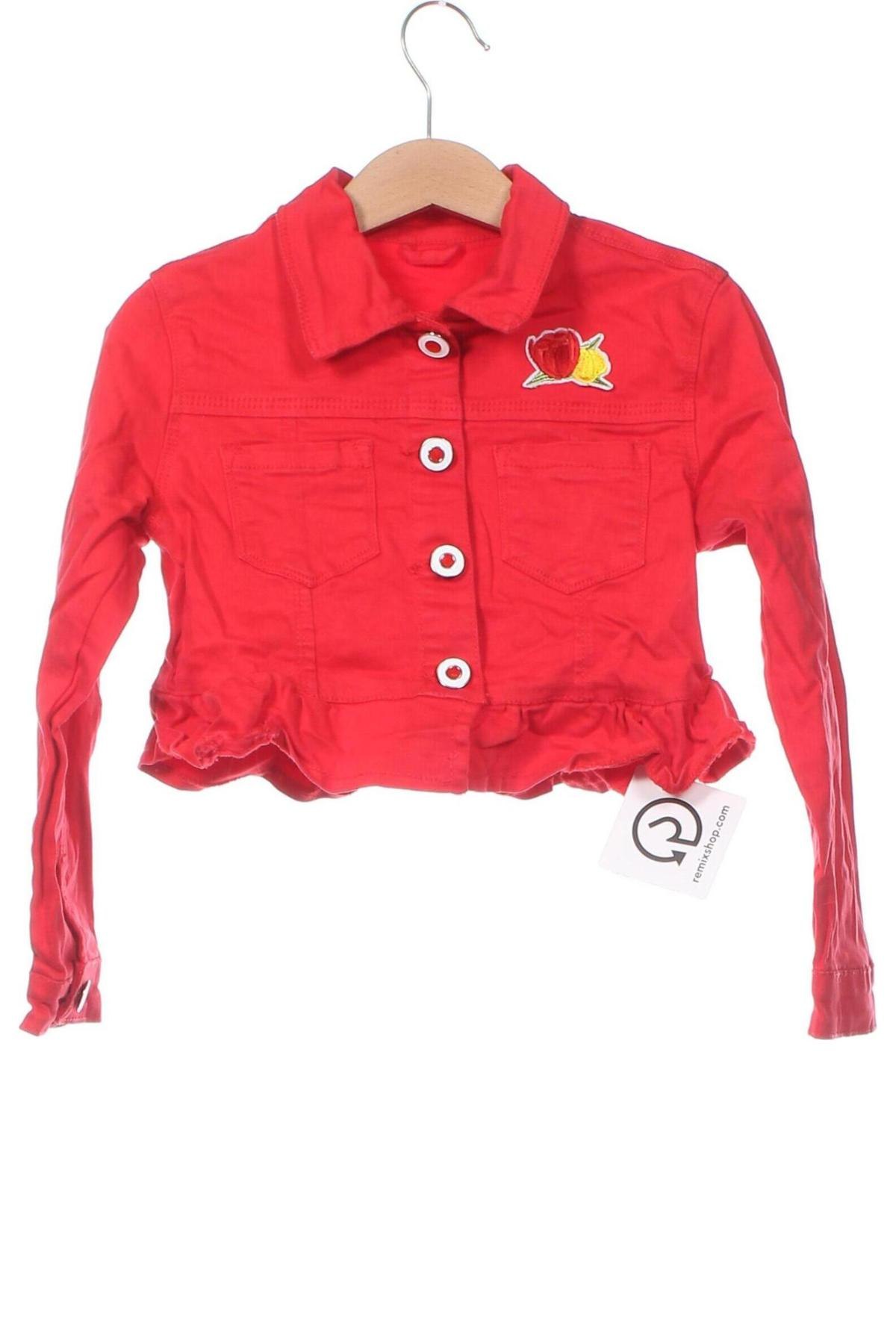 Kinder Jeansjacke, Größe 5-6y/ 116-122 cm, Farbe Rot, Preis € 15,29