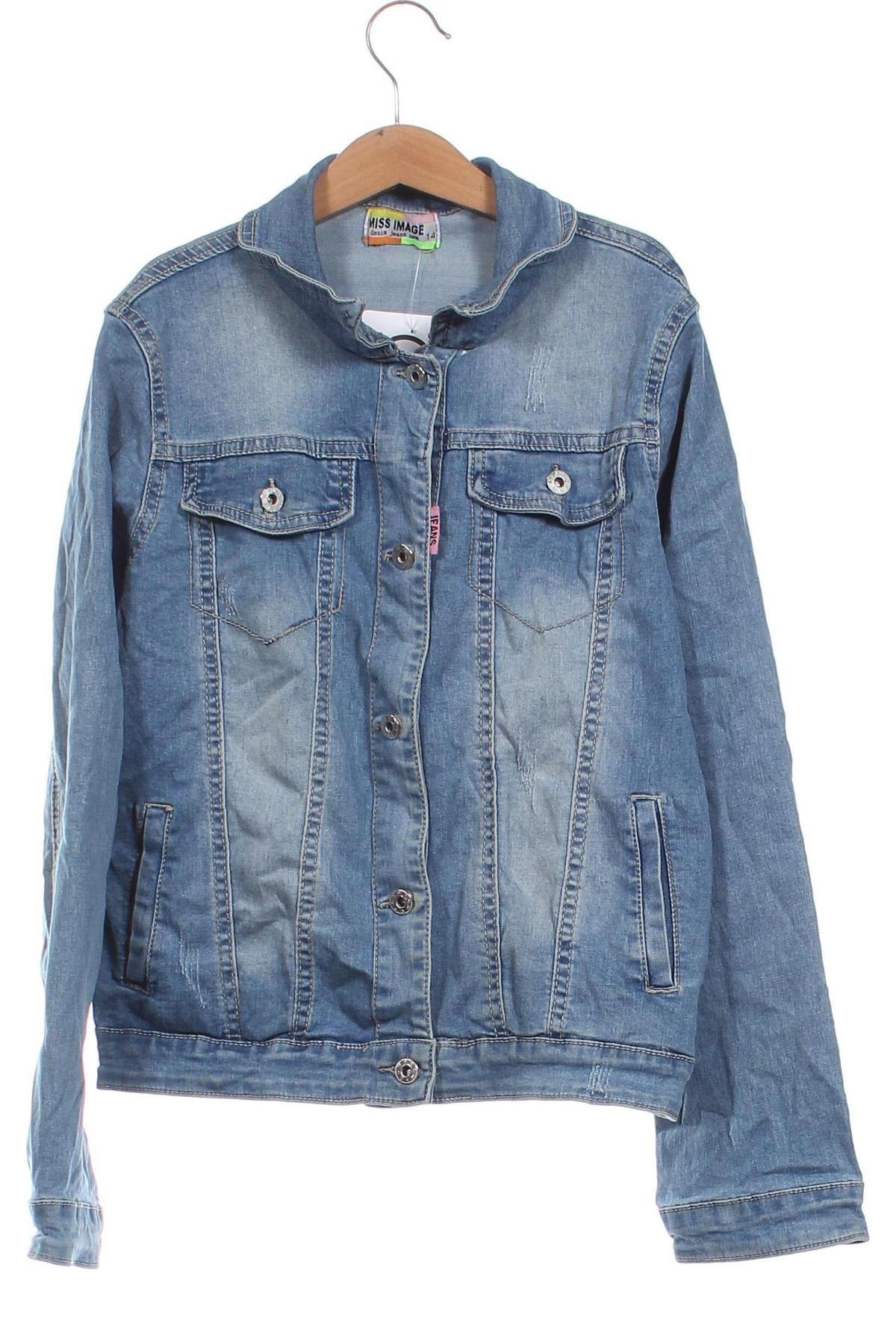 Kinder Jeansjacke, Größe 13-14y/ 164-168 cm, Farbe Blau, Preis € 6,99