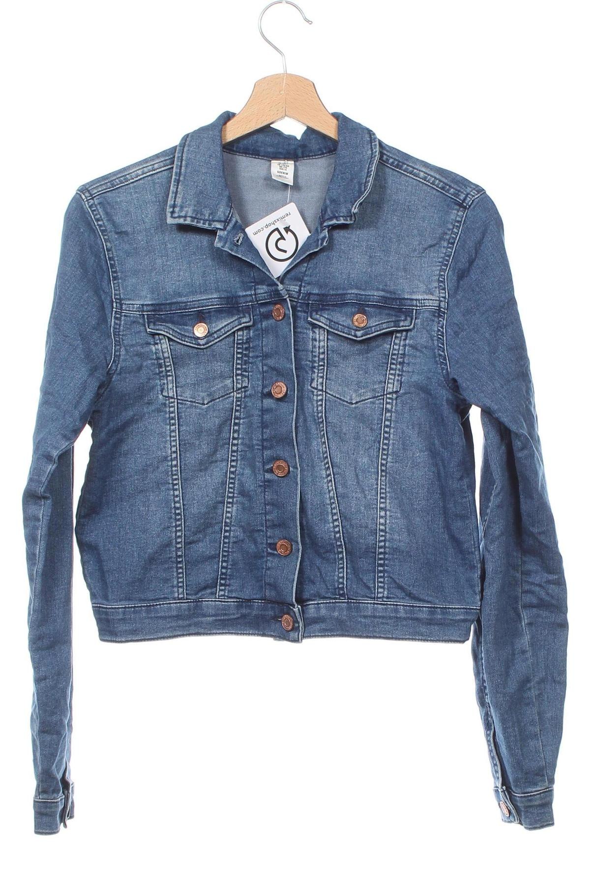 Kinder Jeansjacke H&M, Größe 15-18y/ 170-176 cm, Farbe Blau, Preis € 4,99