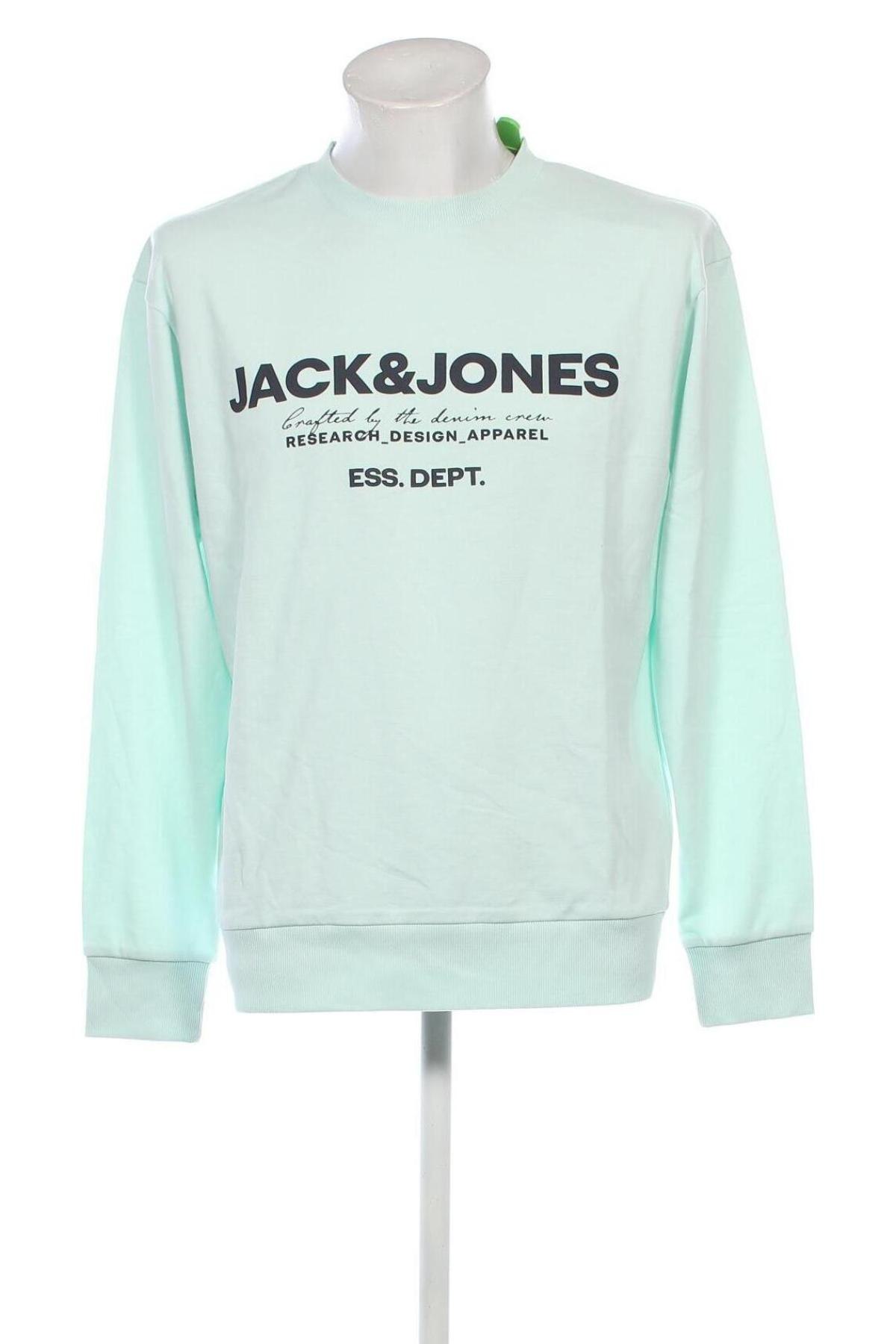 Ανδρική μπλούζα Jack & Jones, Μέγεθος L, Χρώμα Πράσινο, Τιμή 11,79 €