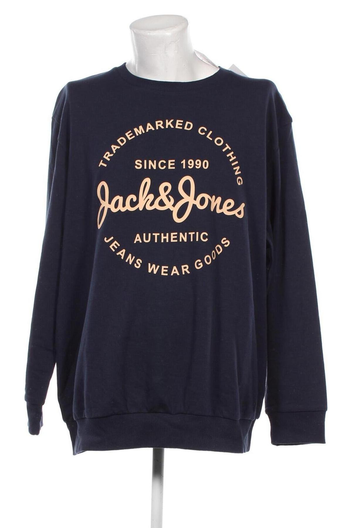 Мъжка блуза Jack & Jones, Размер 4XL, Цвят Син, Цена 44,99 лв.