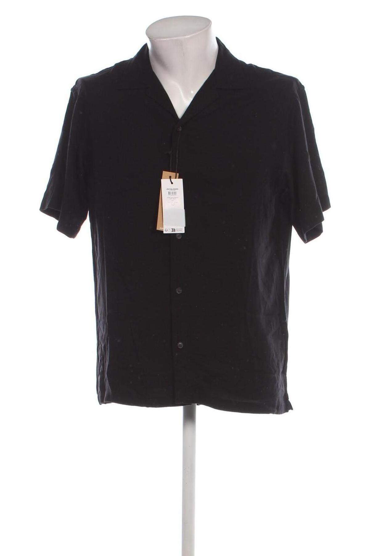 Cămașă de bărbați Jack & Jones, Mărime M, Culoare Negru, Preț 81,99 Lei