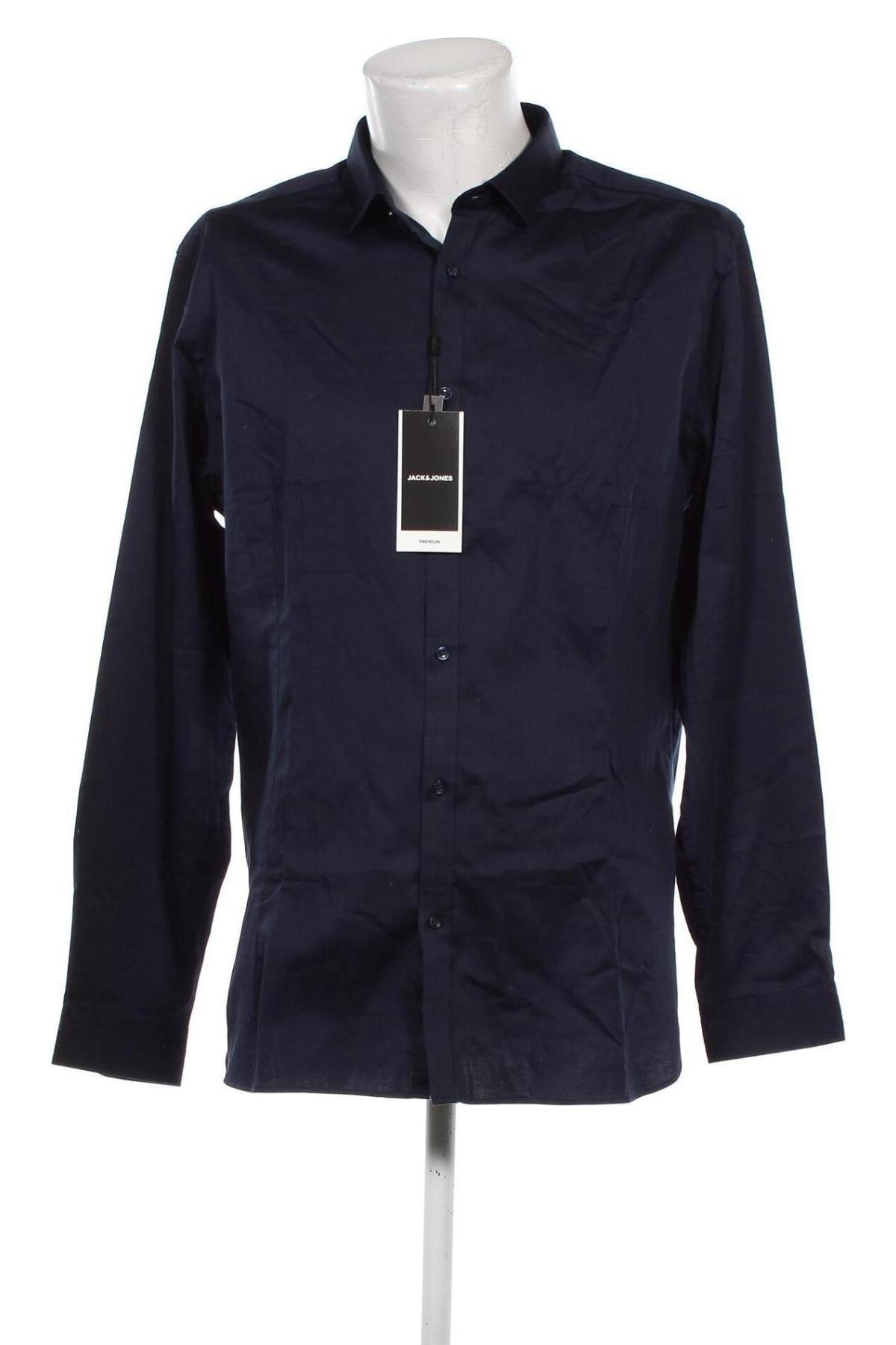 Herrenhemd Jack & Jones, Größe XXL, Farbe Blau, Preis € 42,49