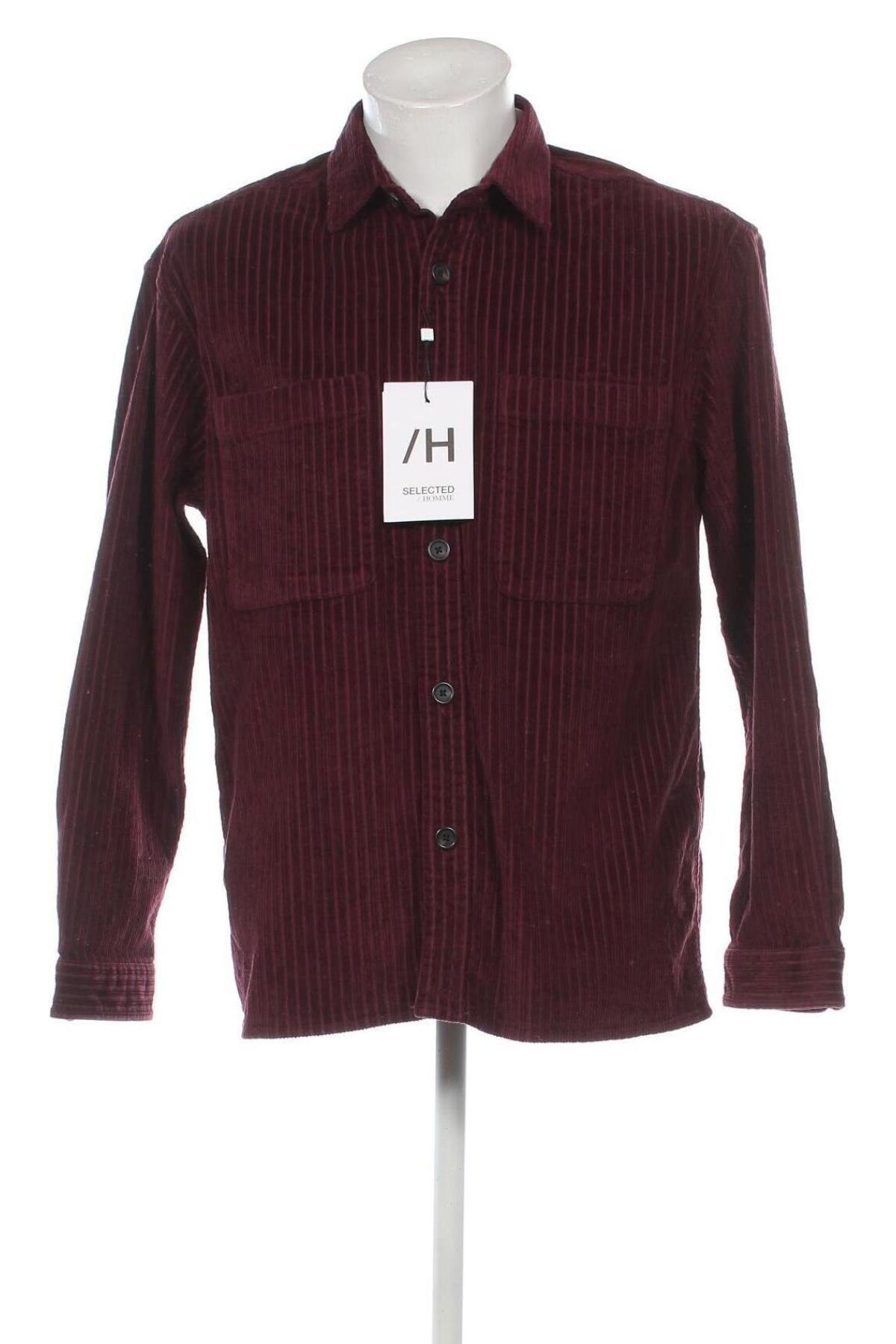 Herrenhemd Selected Homme, Größe L, Farbe Rot, Preis 10,49 €