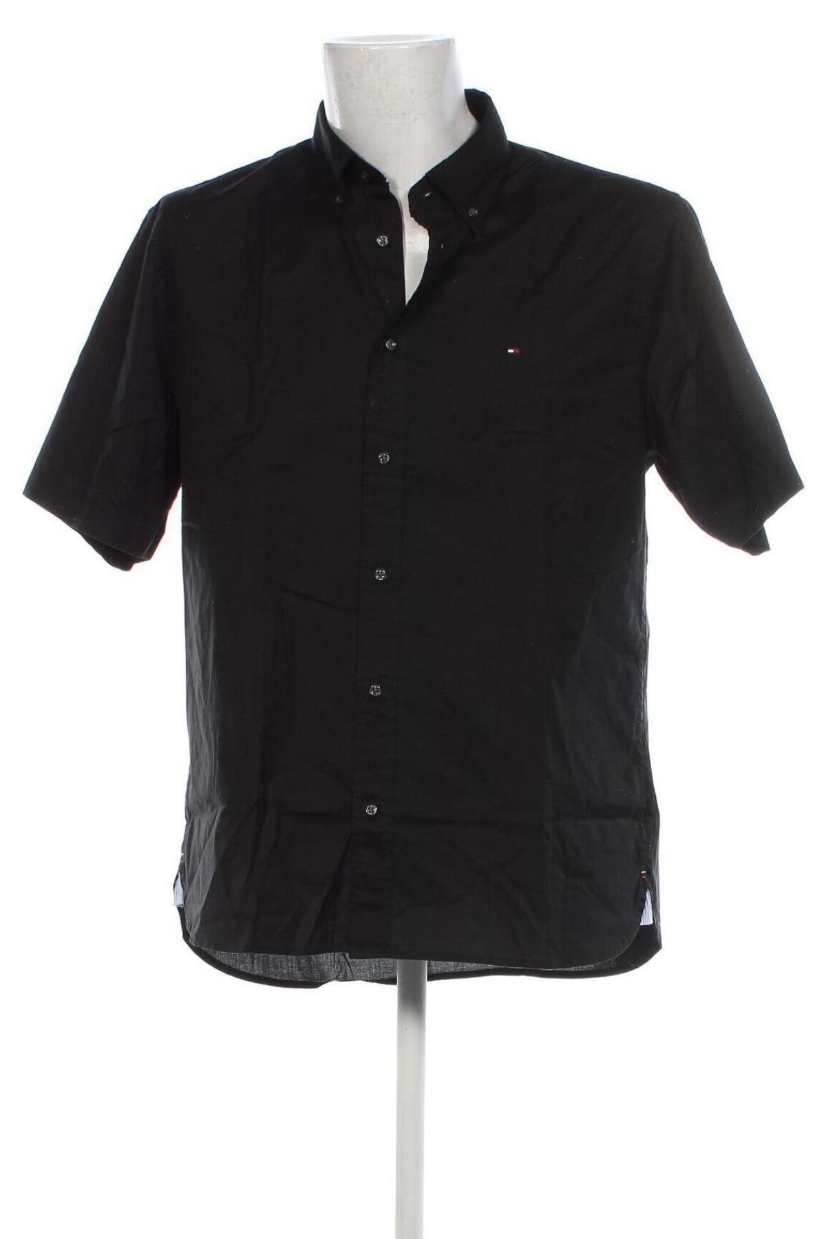 Cămașă de bărbați Tommy Hilfiger, Mărime XL, Culoare Negru, Preț 460,79 Lei