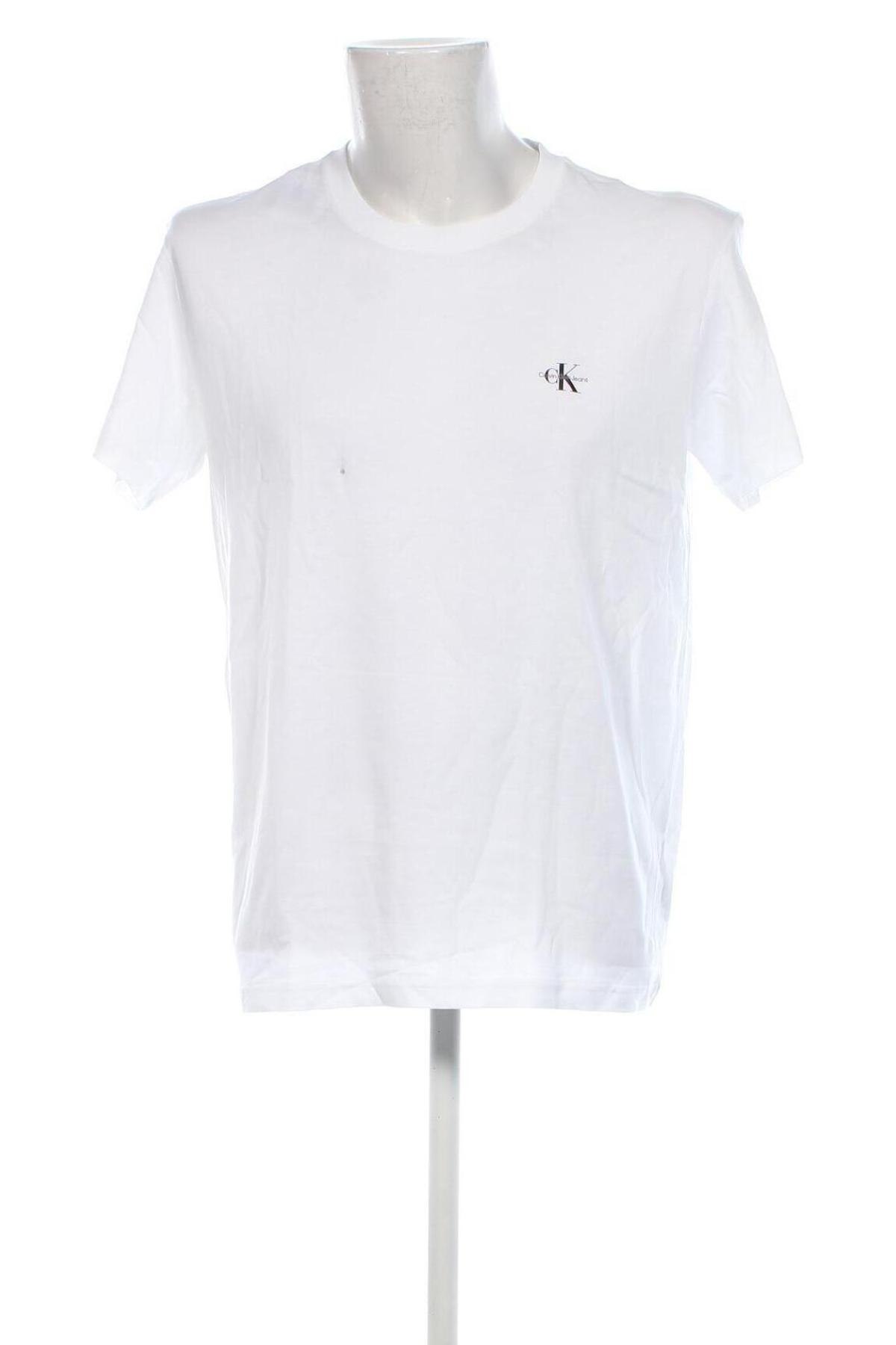 Ανδρικό t-shirt Calvin Klein Jeans, Μέγεθος L, Χρώμα Λευκό, Τιμή 20,49 €