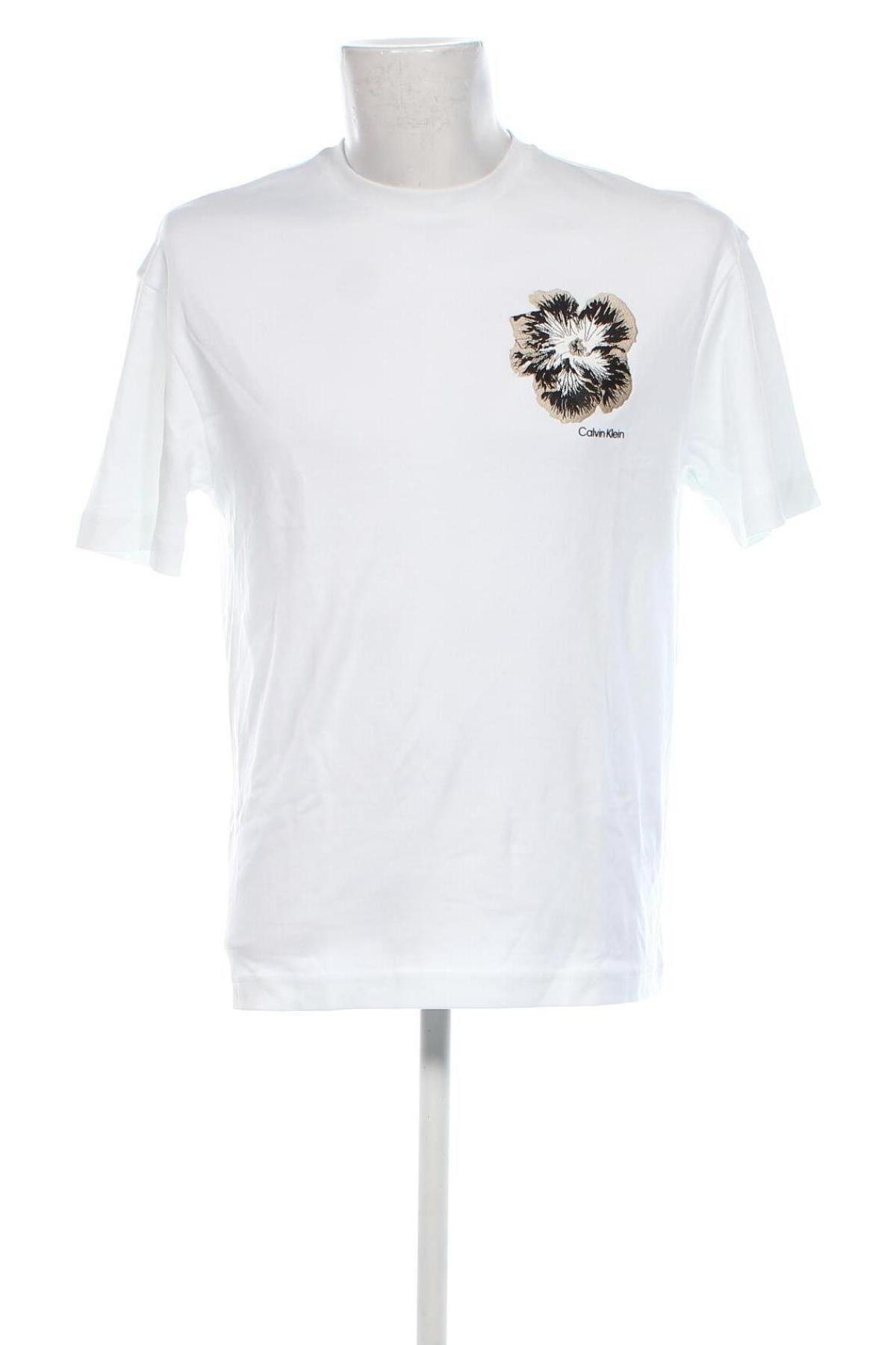 Ανδρικό t-shirt Calvin Klein Jeans, Μέγεθος M, Χρώμα Λευκό, Τιμή 31,99 €