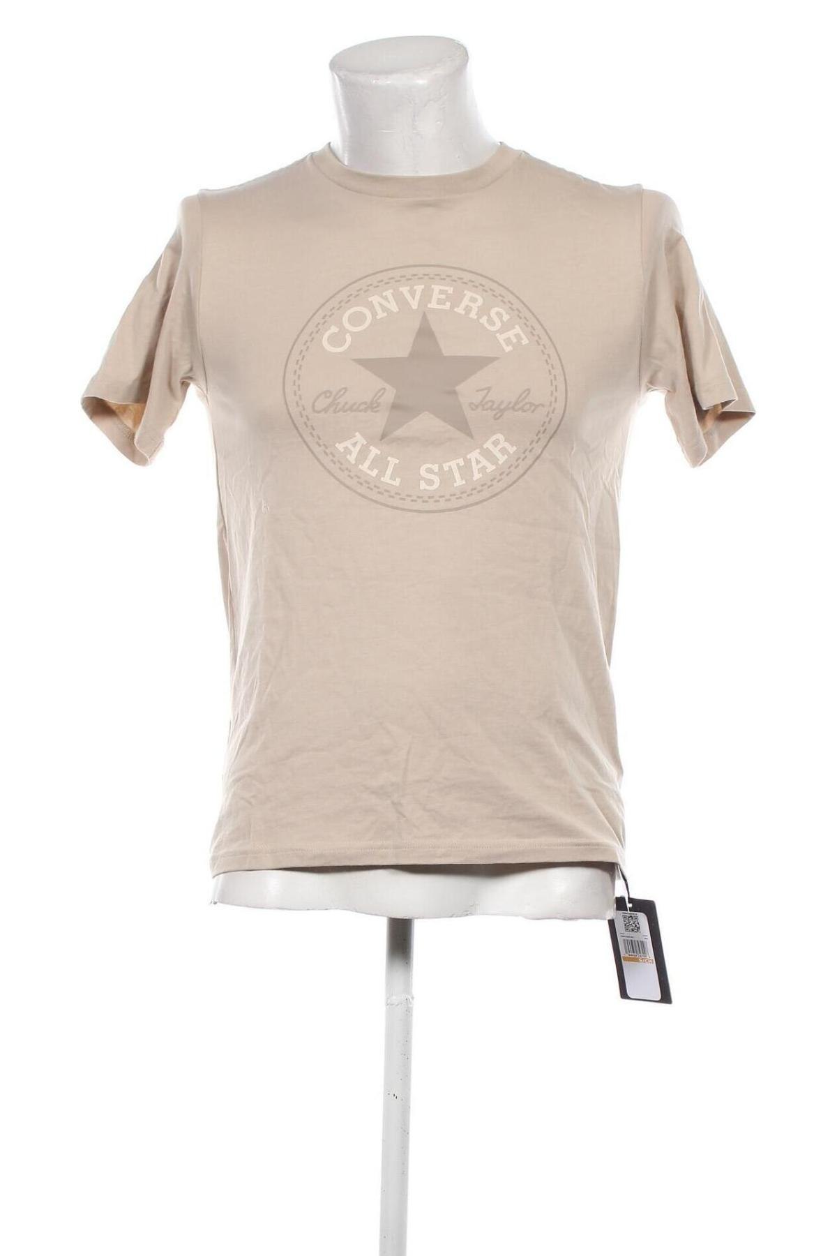 Męski T-shirt Converse, Rozmiar XS, Kolor Beżowy, Cena 82,49 zł