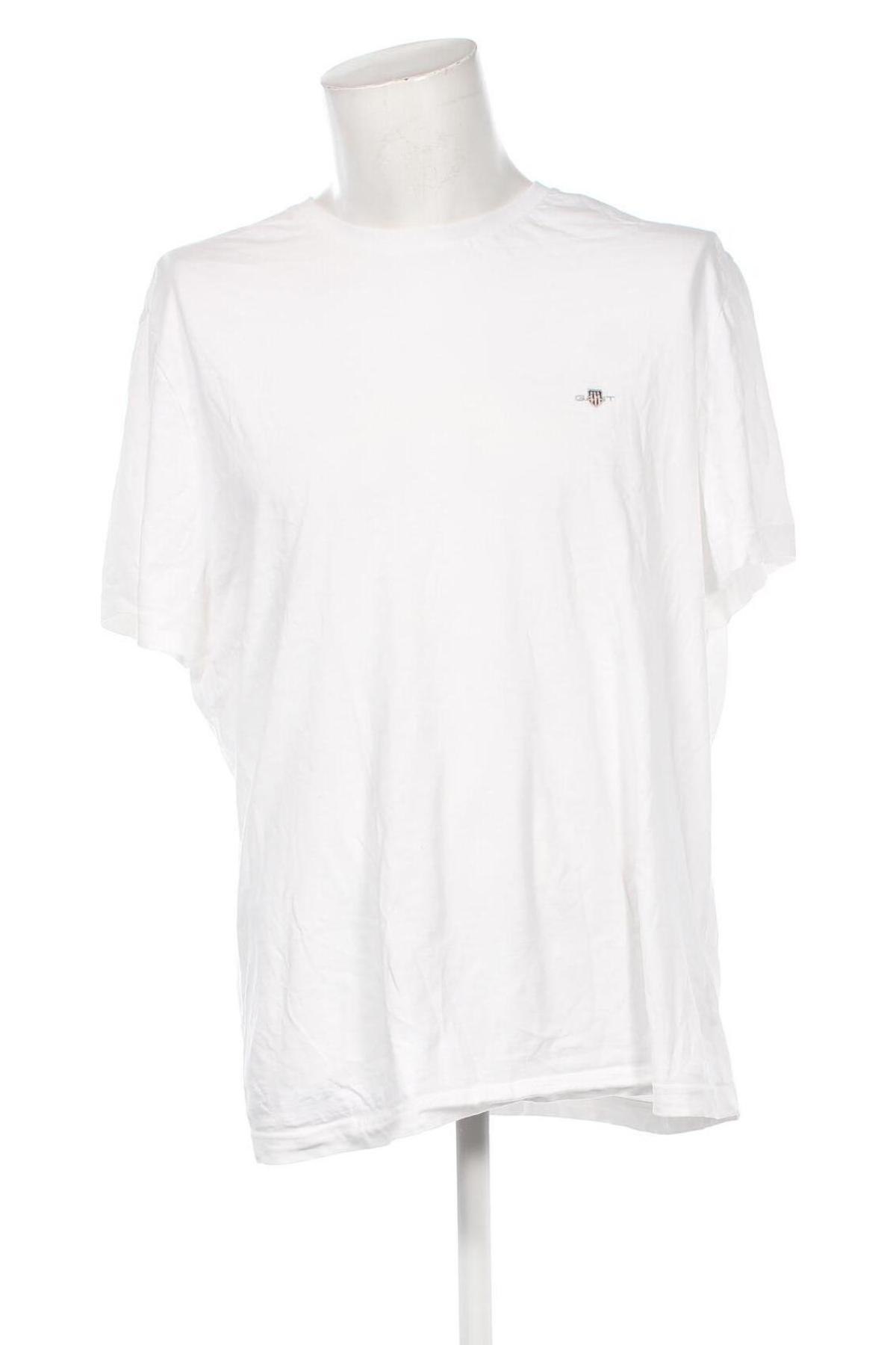 Ανδρικό t-shirt Gant, Μέγεθος XXL, Χρώμα Λευκό, Τιμή 29,99 €